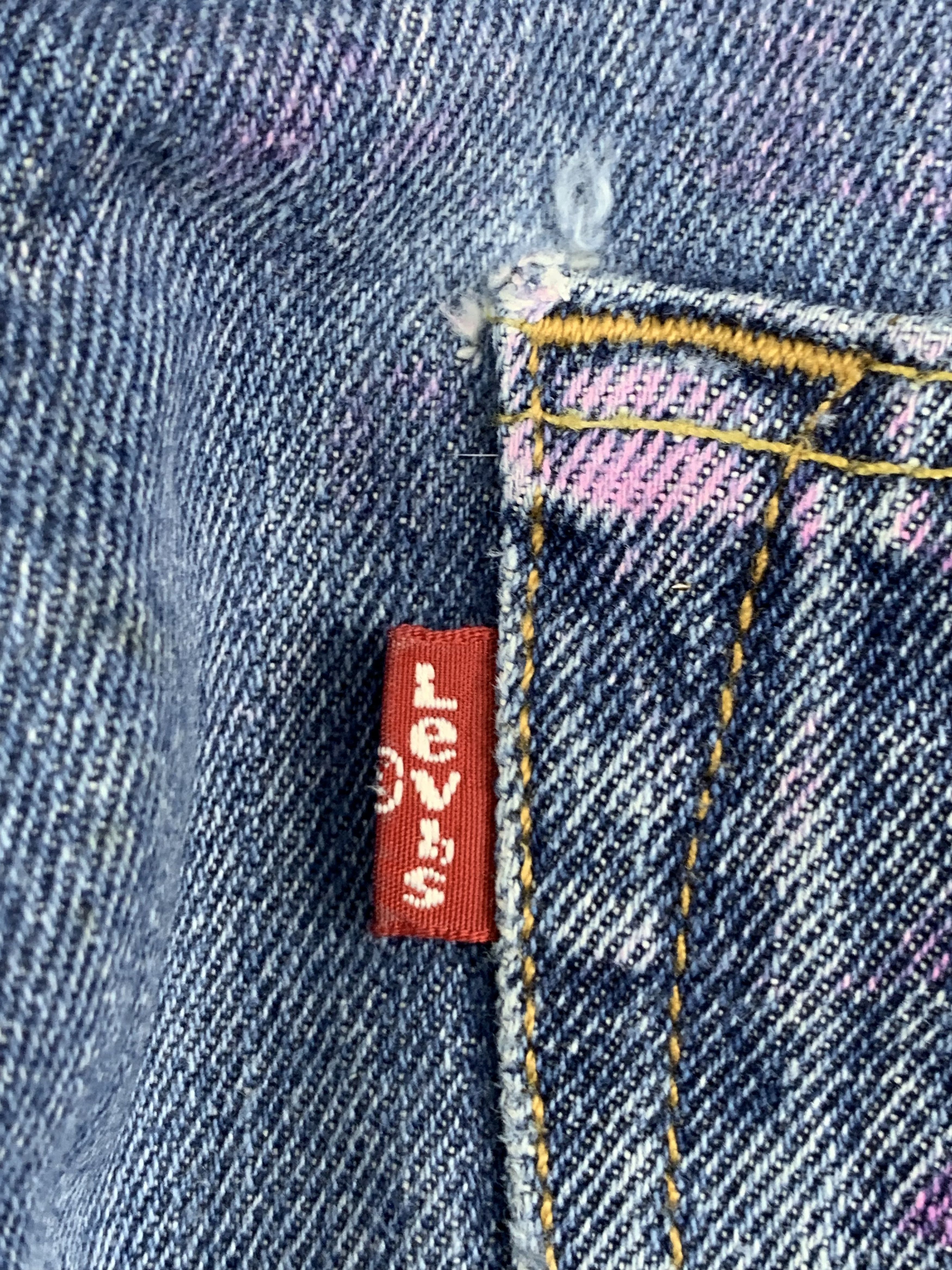 Levi's Vintage Levis 501 Faded Blue Jeans DP1802 Size US 35 - 6 Thumbnail