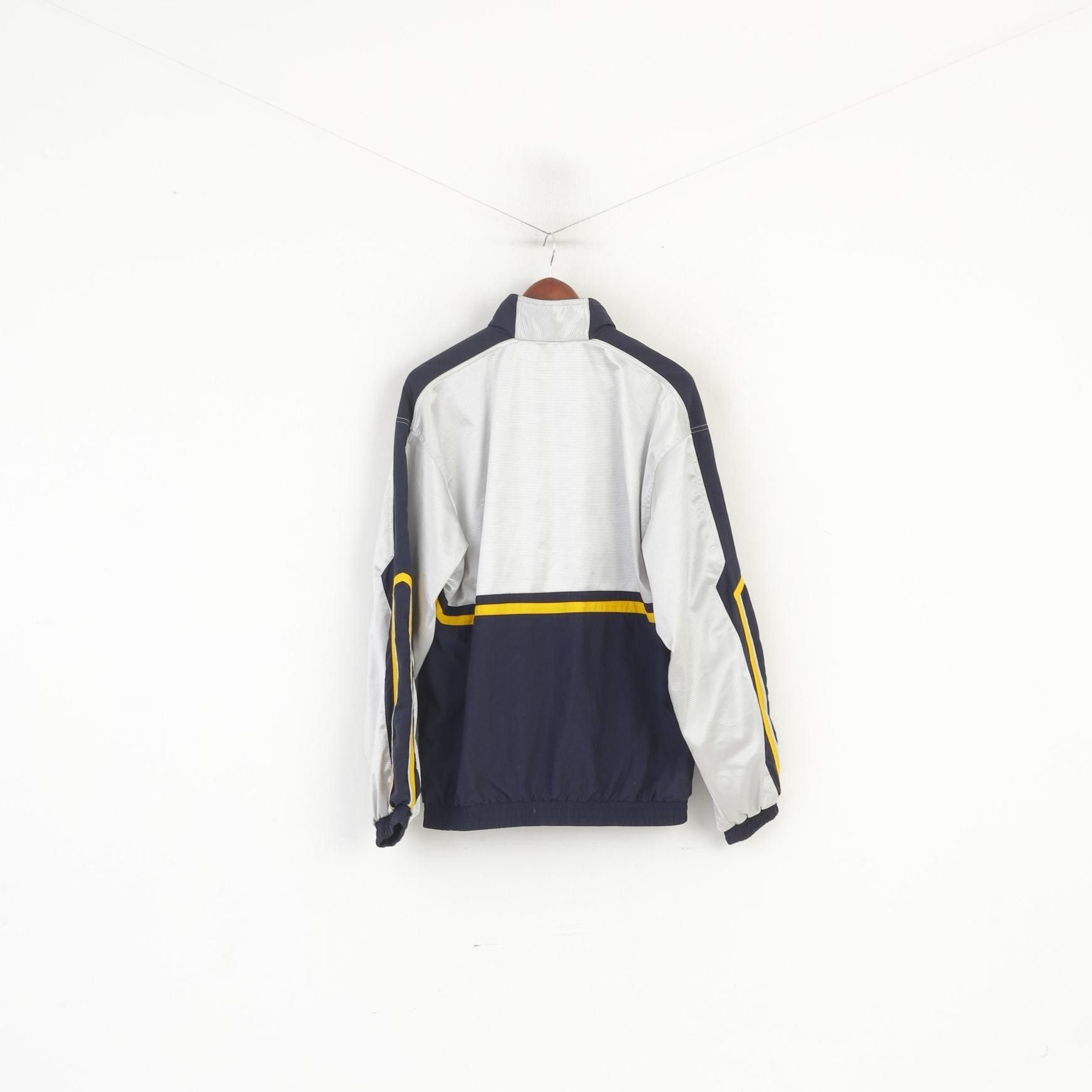 Puma Puma Men M Bomber Jacket Navy Silver Vintage Top 5893 Size US M / EU 48-50 / 2 - 7 Thumbnail