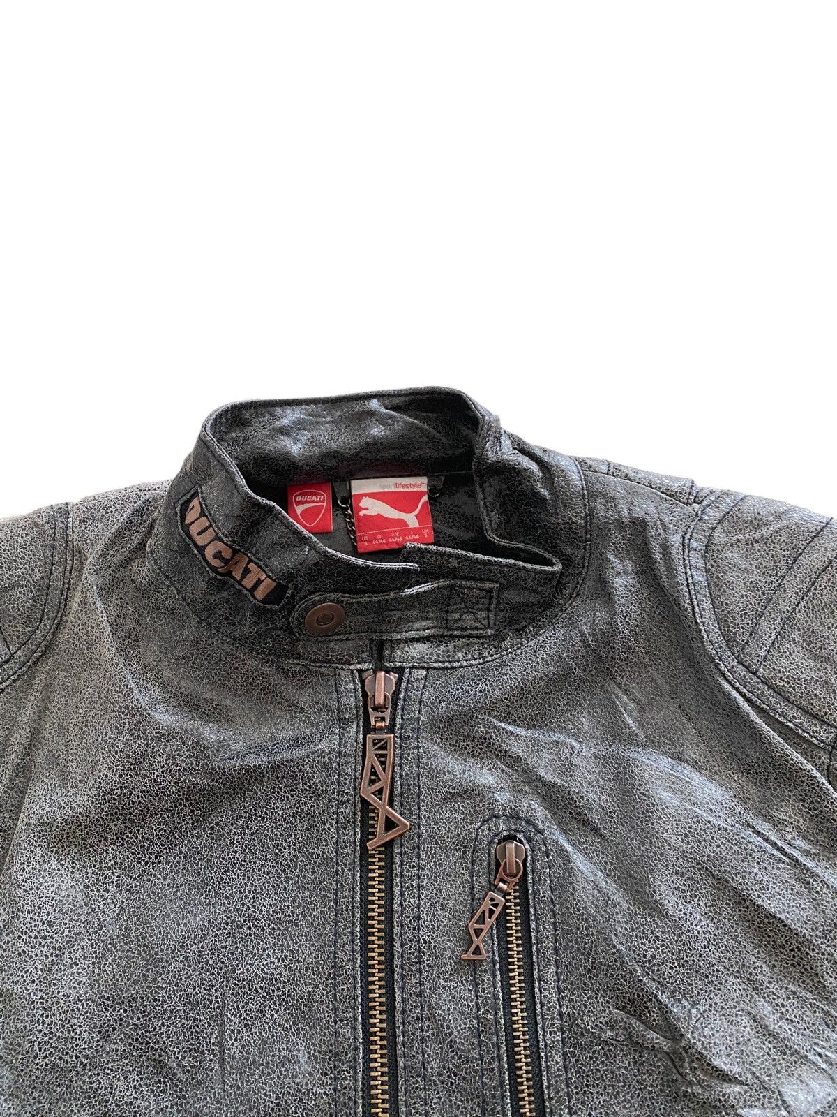 Ducati DUCATI X PUMA LEATHER BIKE JACKET nice designer Size US M / EU 48-50 / 2 - 9 Thumbnail