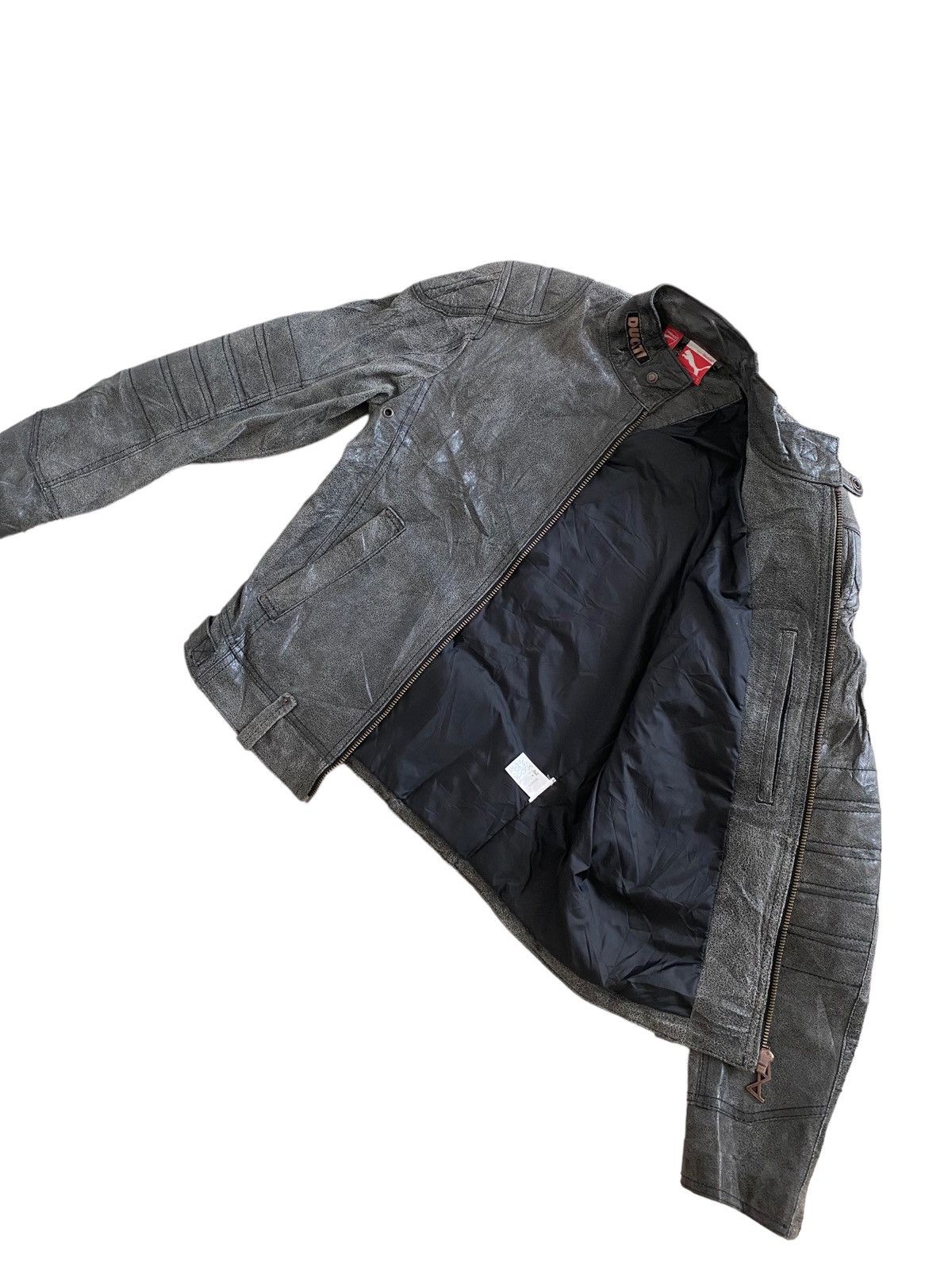 Ducati DUCATI X PUMA LEATHER BIKE JACKET nice designer Size US M / EU 48-50 / 2 - 11 Thumbnail