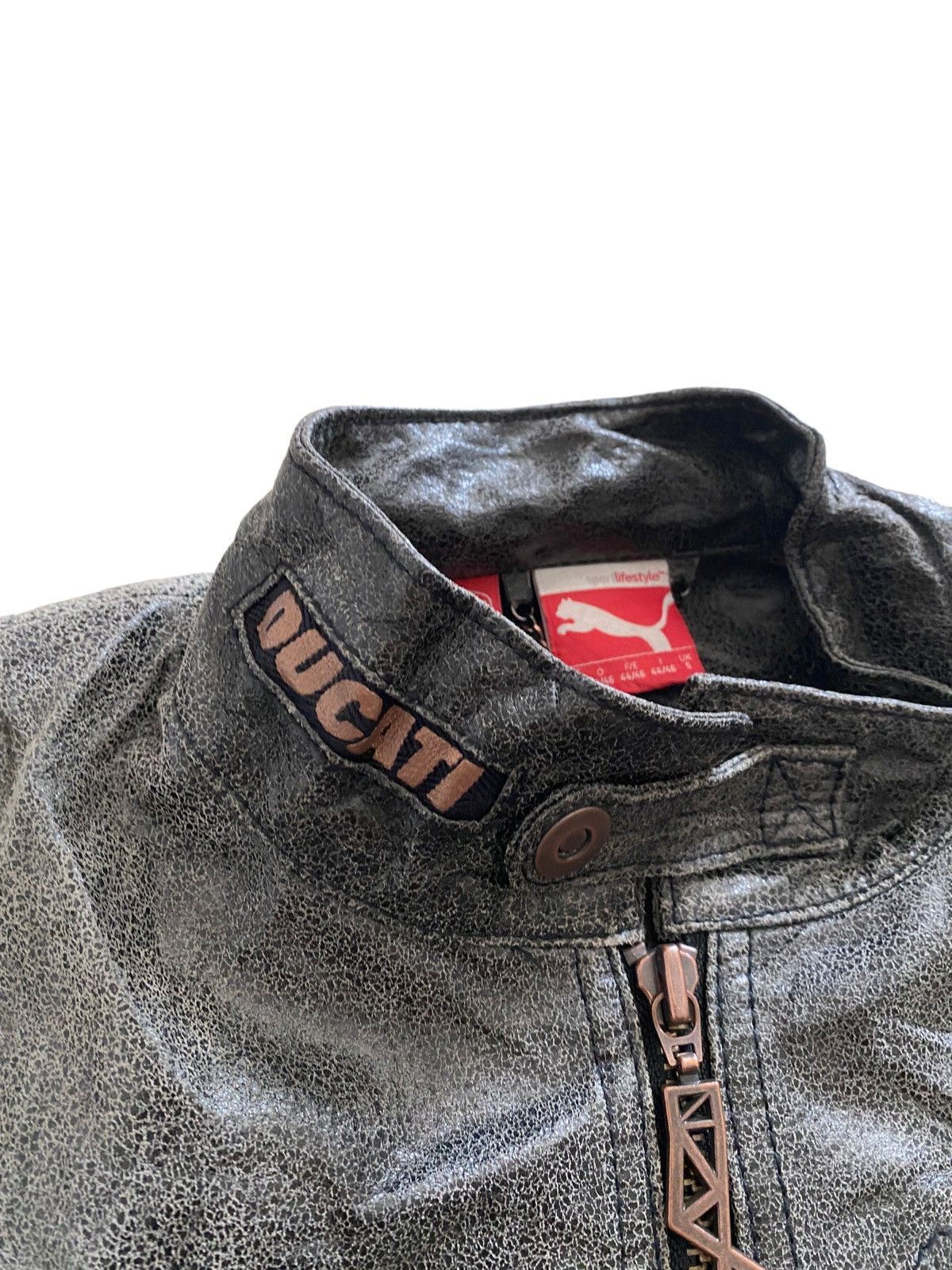 Ducati DUCATI X PUMA LEATHER BIKE JACKET nice designer Size US M / EU 48-50 / 2 - 8 Thumbnail