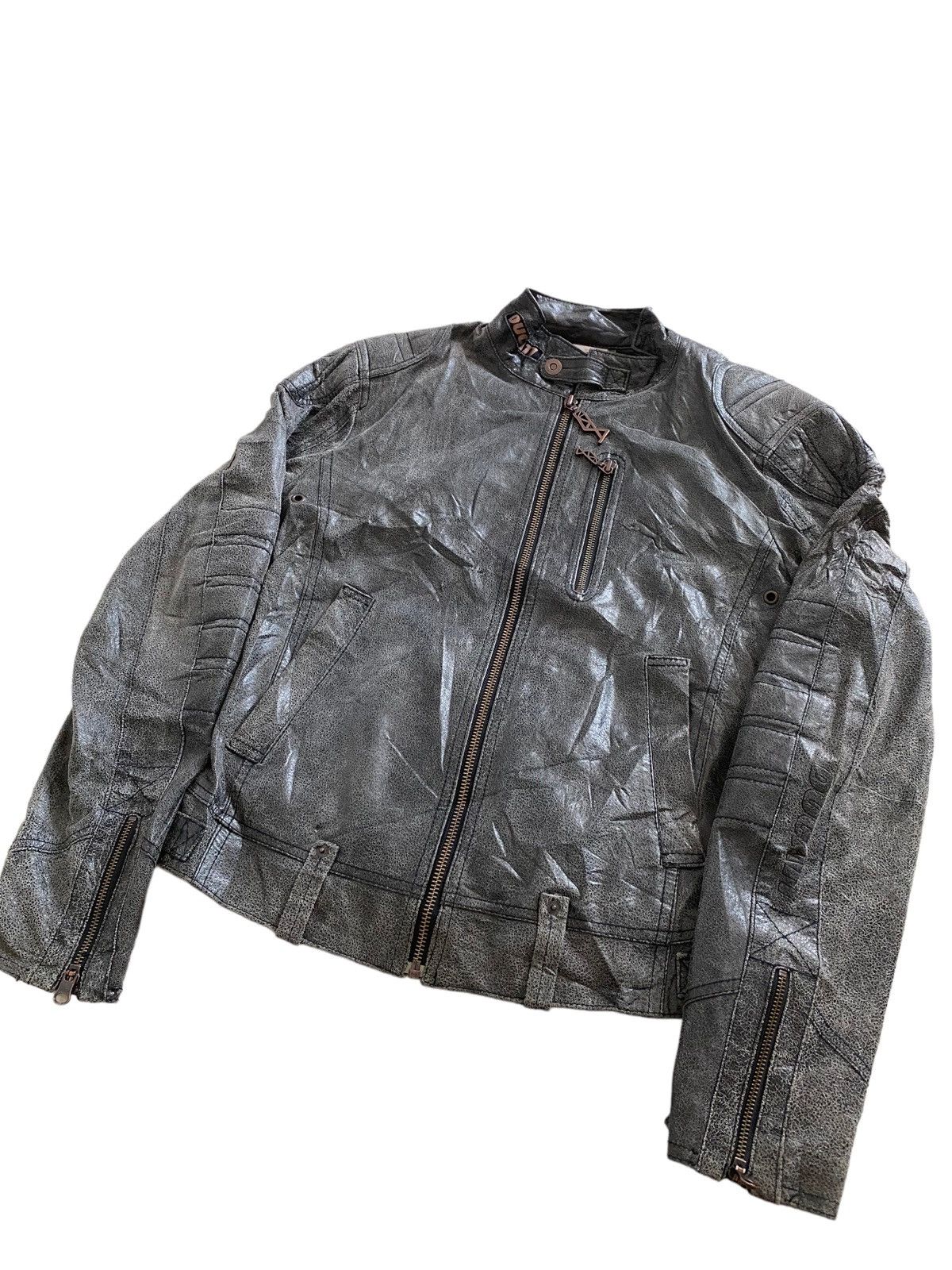 Ducati DUCATI X PUMA LEATHER BIKE JACKET nice designer Size US M / EU 48-50 / 2 - 14 Thumbnail