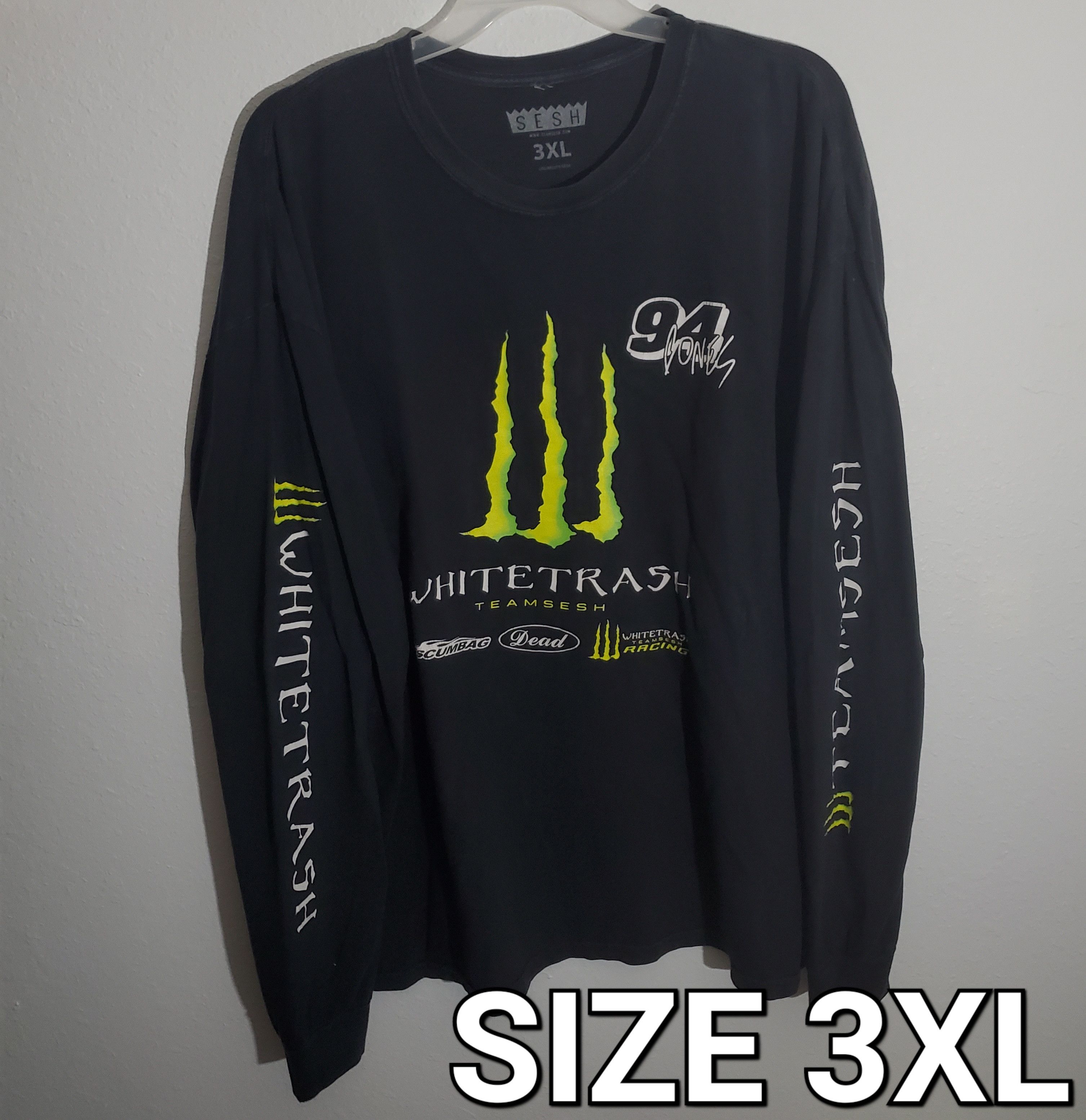 Bones × Sesh × Teamsesh TeamSESH WhiteTrash Long Sleeve