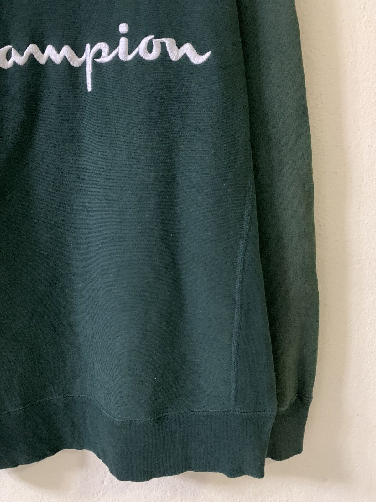 Champion Vintage Champion Reverse Weave Spellout Big Logo Hoodie Size US XL / EU 56 / 4 - 2 Thumbnail