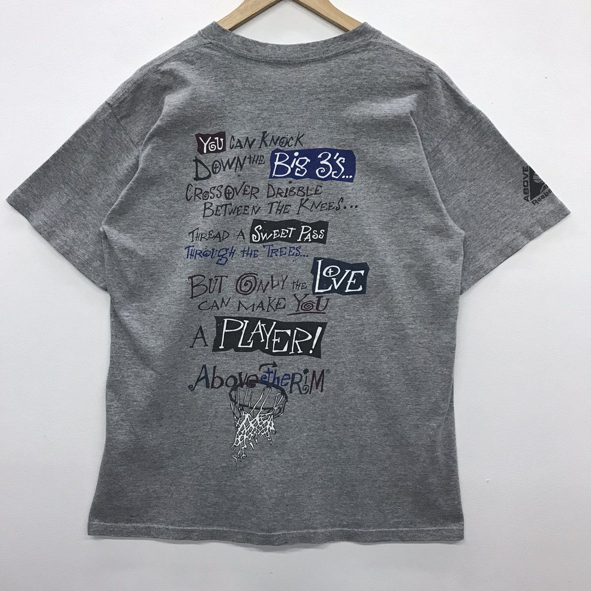 Rare!!Vintage Reebok Above the Rim Basketball T-shirt