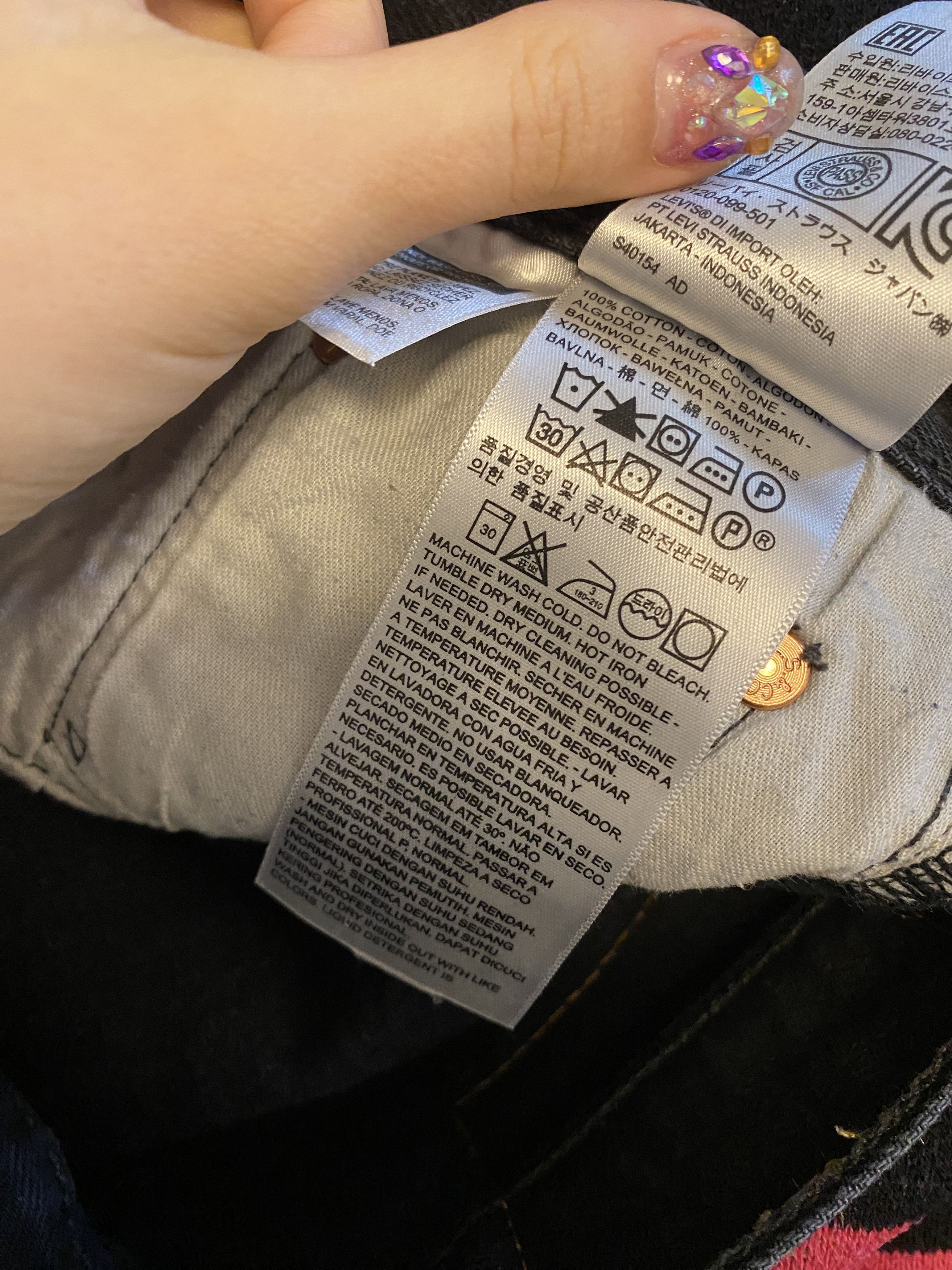 Levi's Levi's 501 Jeans Denim Black 30x30 Size US 30 / EU 46 - 6 Thumbnail