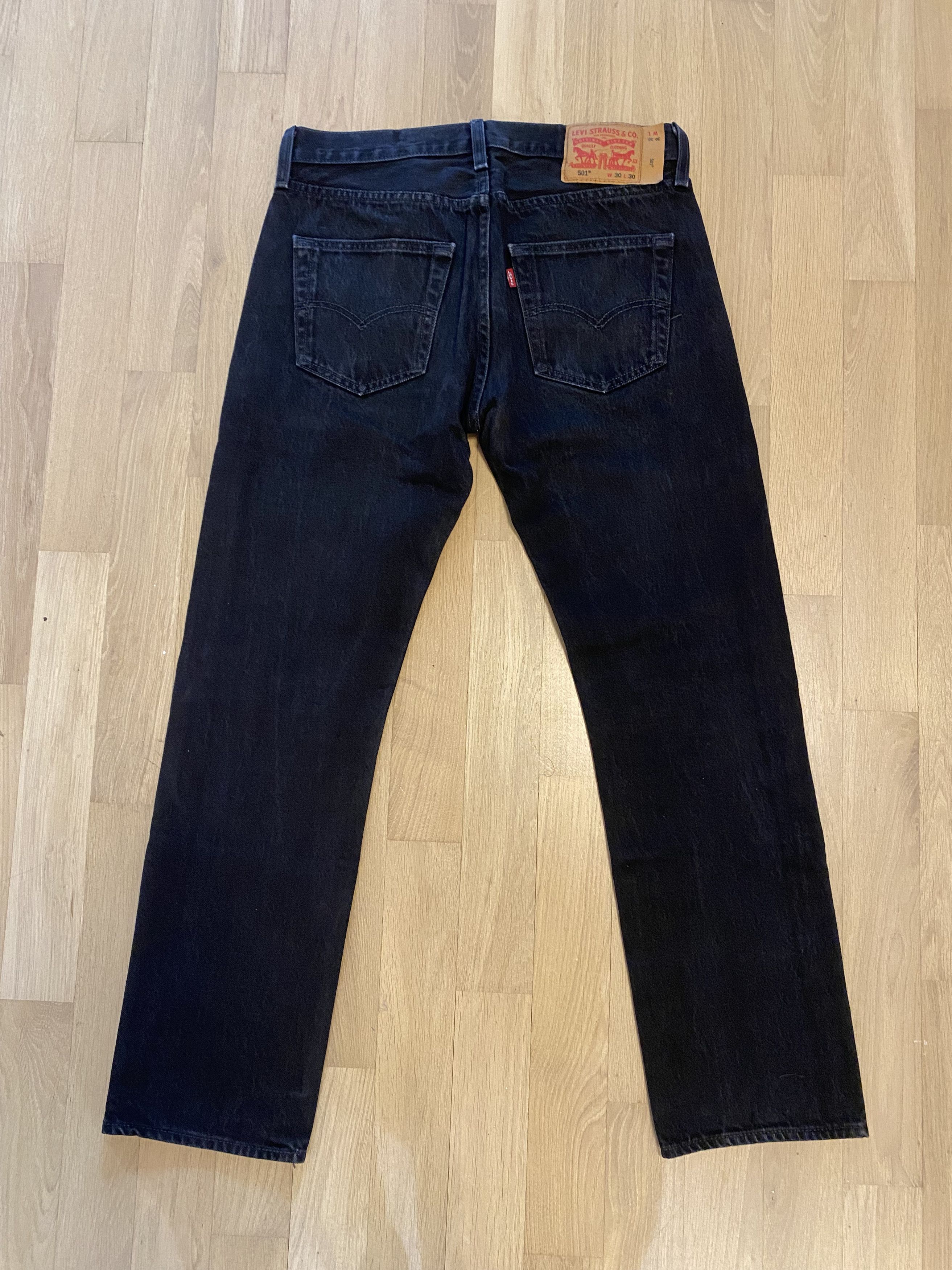 Levi's Levi's 501 Jeans Denim Black 30x30 Size US 30 / EU 46 - 2 Thumbnail