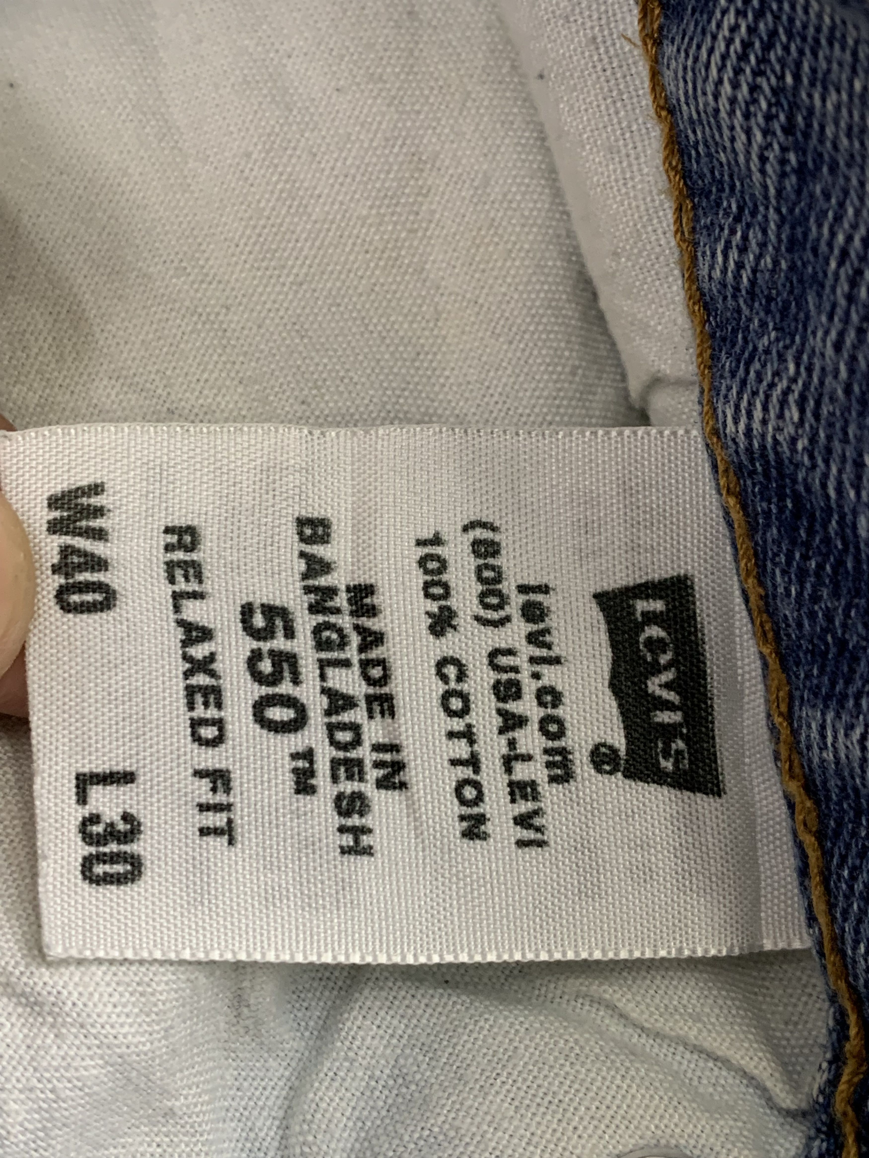 Levi's Vintage Levis 550 Light Wash Jeans DP1805 Size US 42 / EU 58 - 5 Thumbnail