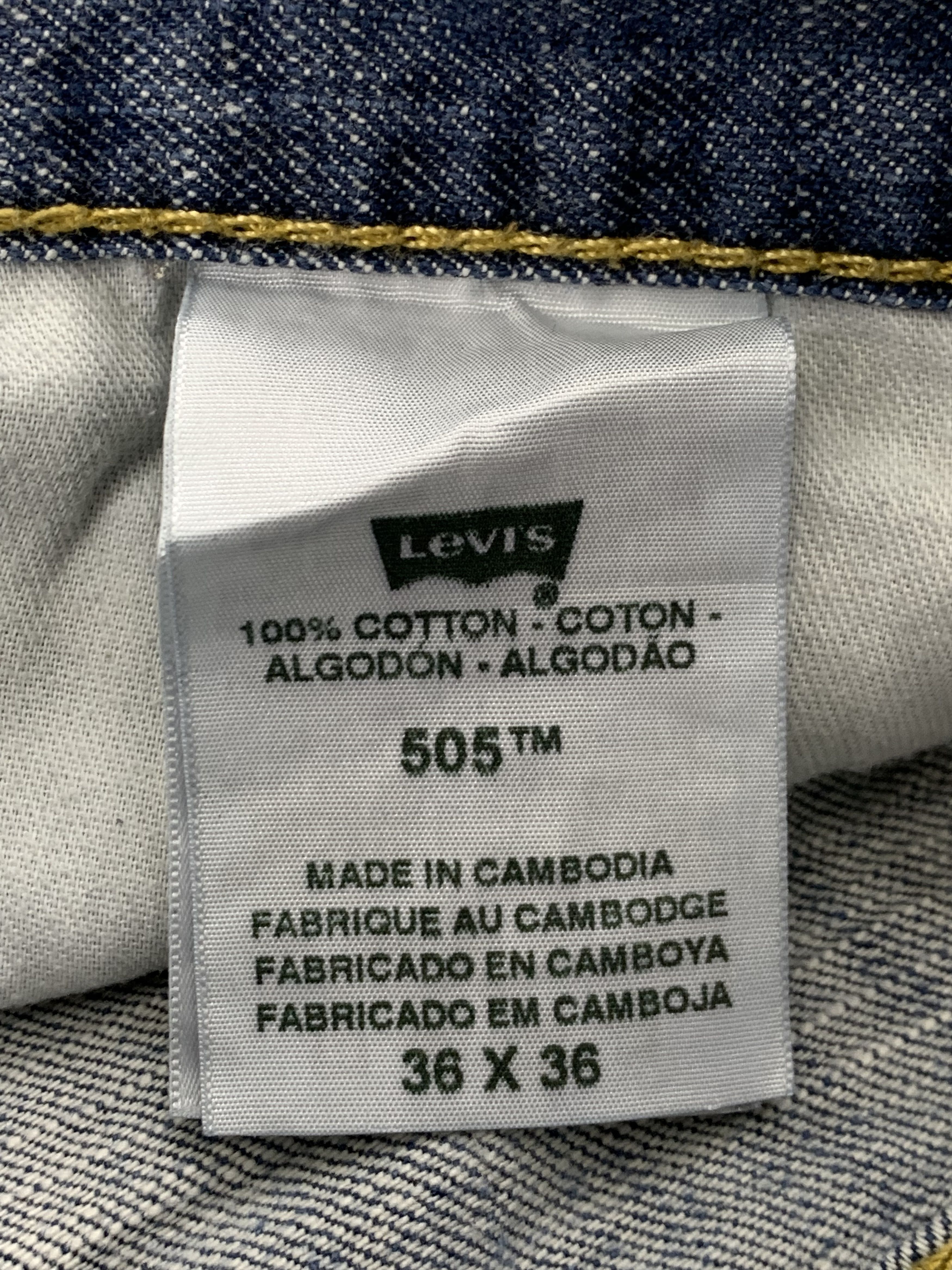 Levi's Vintage Levis 505 Light Blue Jeans DP1851 Size US 36 / EU 52 - 12 Thumbnail