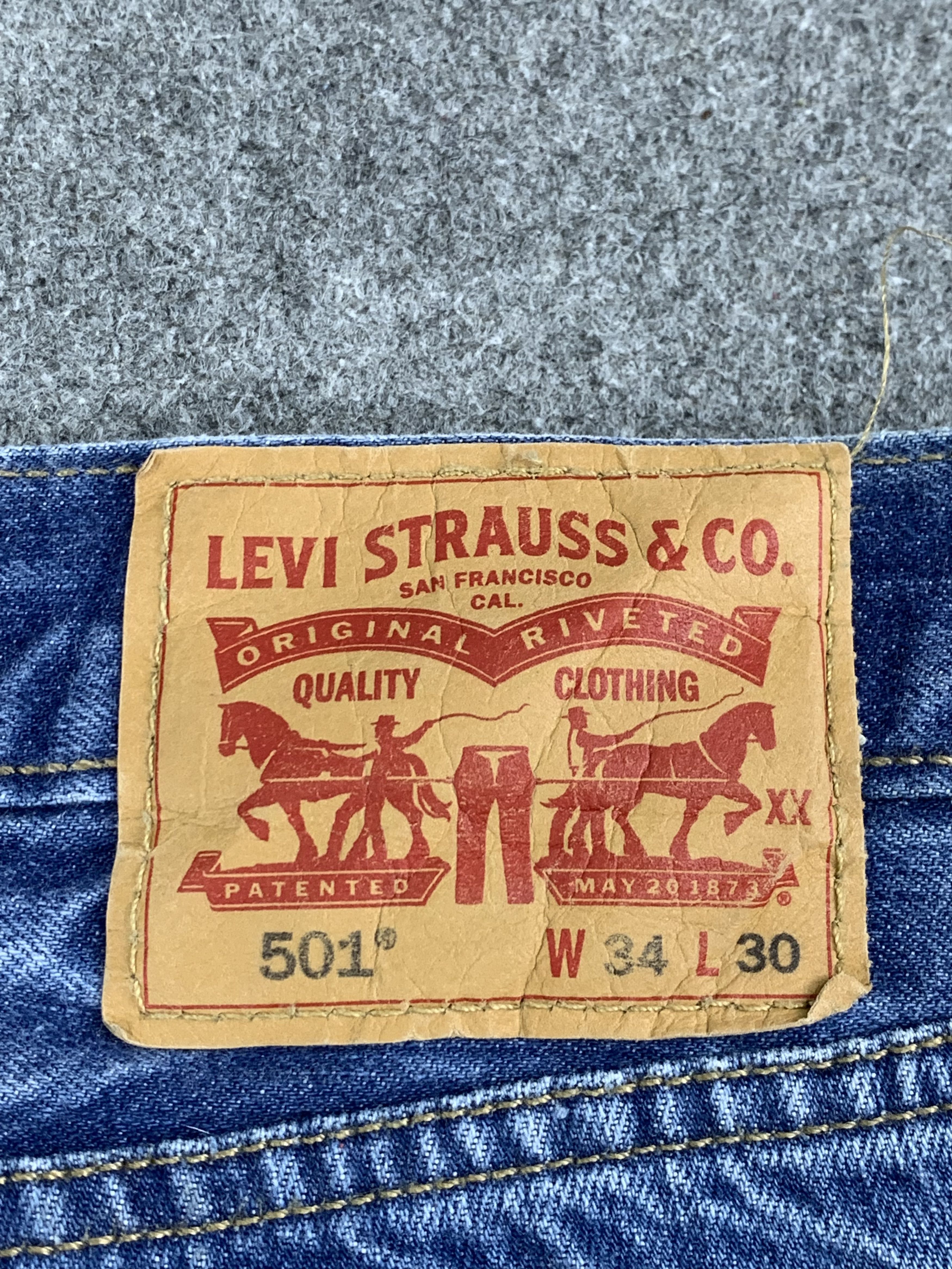 Levi's Vintage Levis 501 Light Blue Jeans DP1856 Size US 38 / EU 54 - 5 Thumbnail