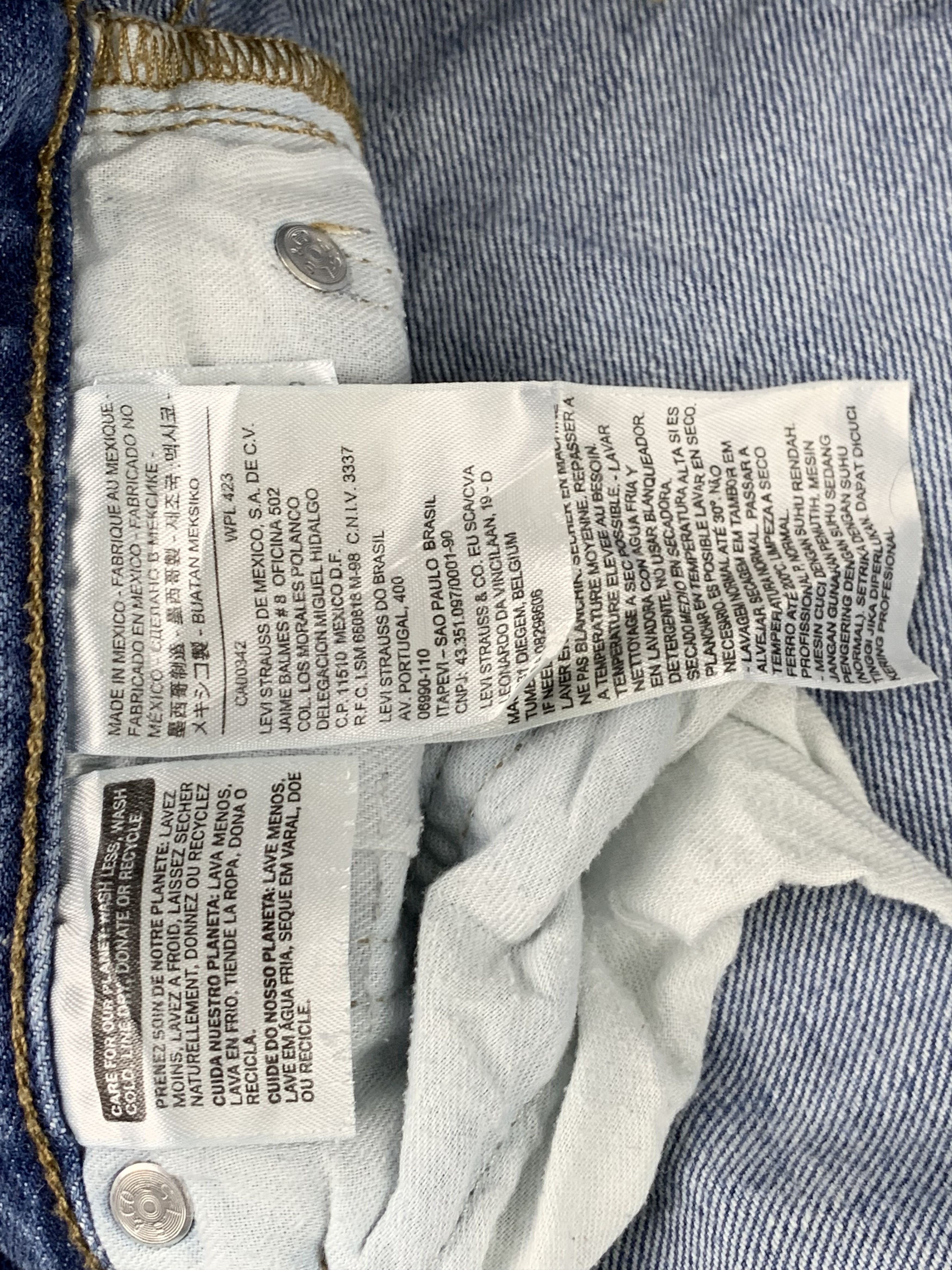 Levi's Vintage Levis 501 Light Blue Jeans DP1856 Size US 38 / EU 54 - 7 Thumbnail