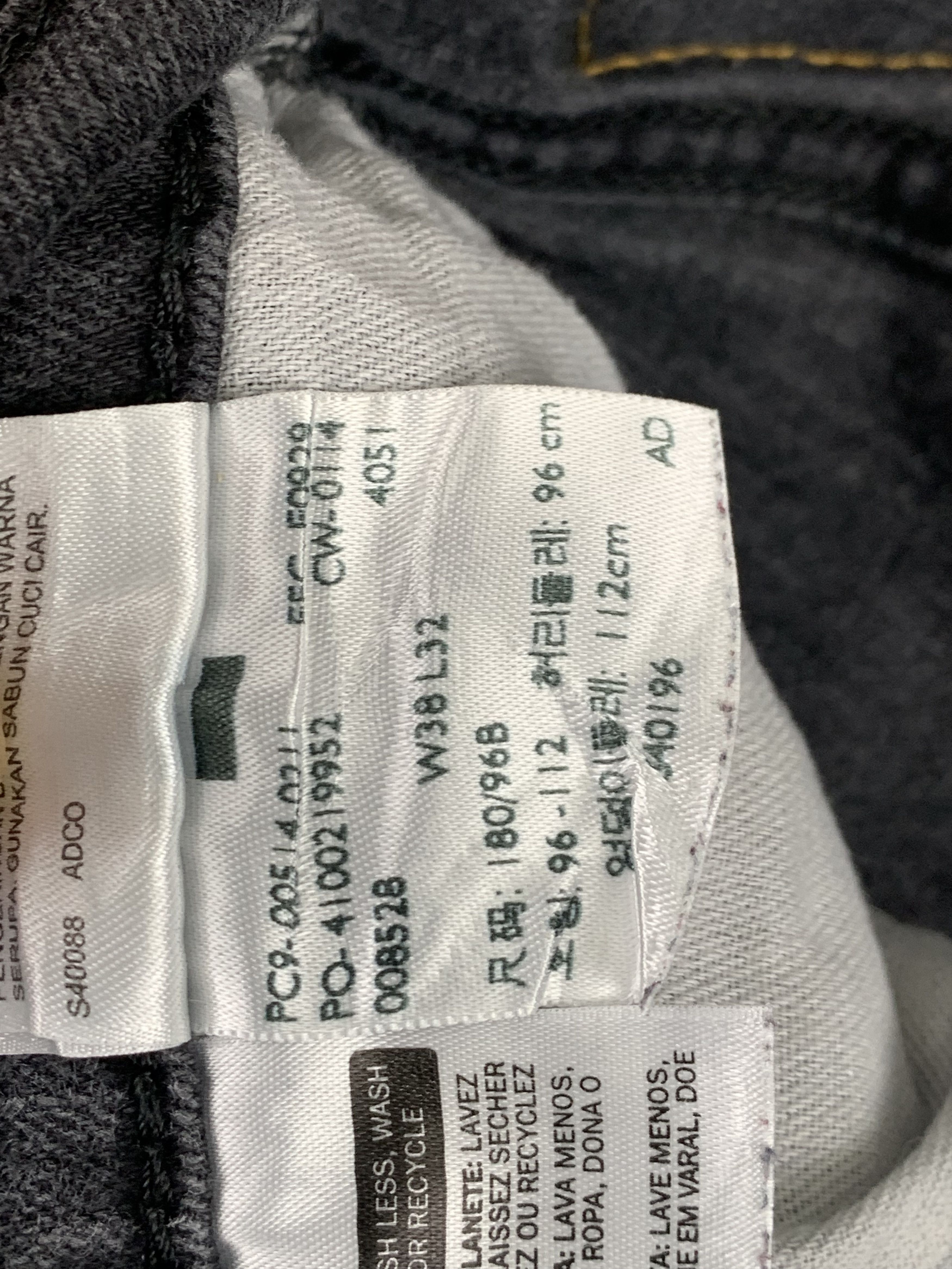 Levi's Vintage Levis 514 Faded Black Jeans DP1862 Size US 38 / EU 54 - 8 Thumbnail