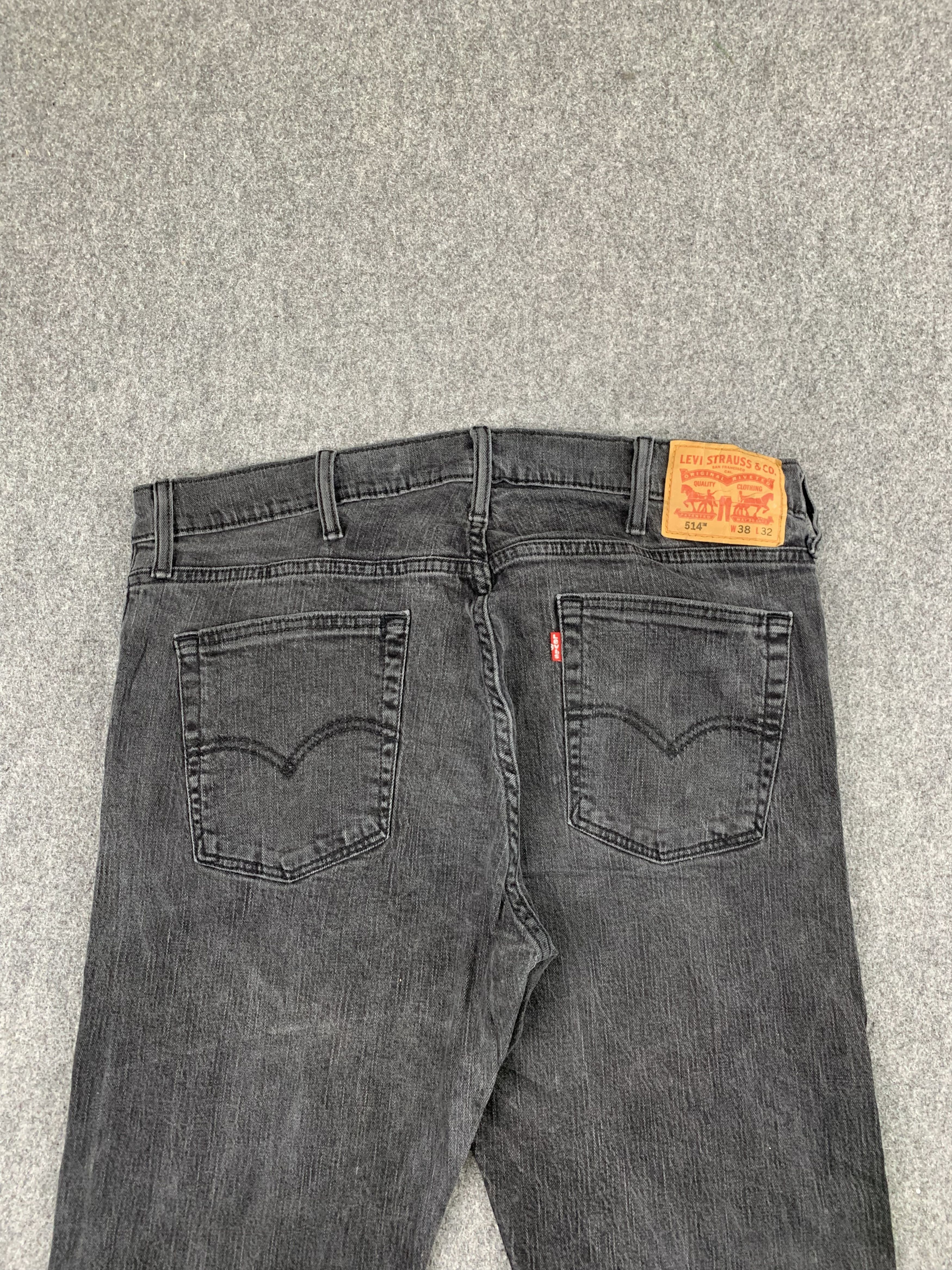 Levi's Vintage Levis 514 Faded Black Jeans DP1862 Size US 38 / EU 54 - 4 Thumbnail