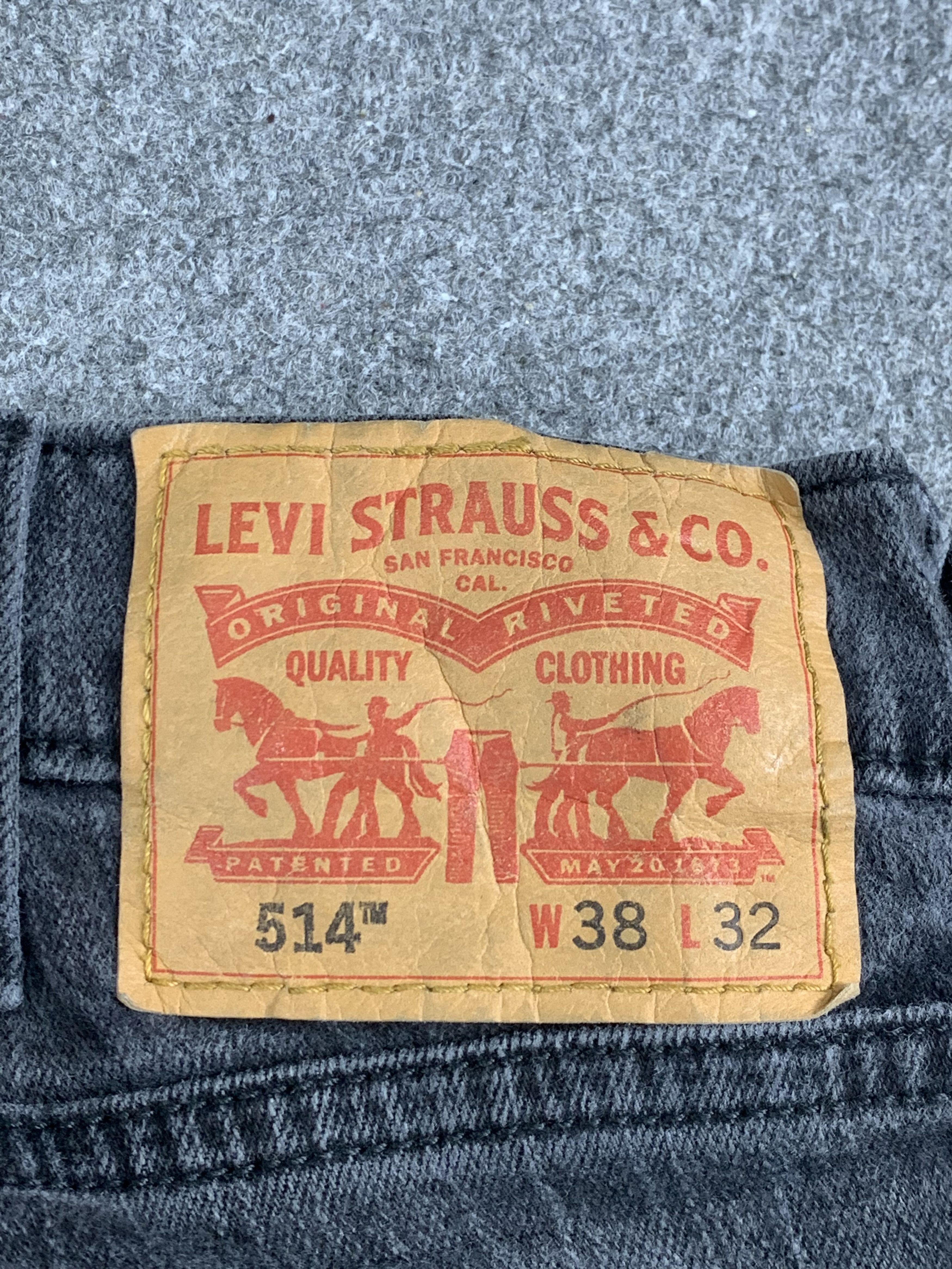 Levi's Vintage Levis 514 Faded Black Jeans DP1862 Size US 38 / EU 54 - 5 Thumbnail