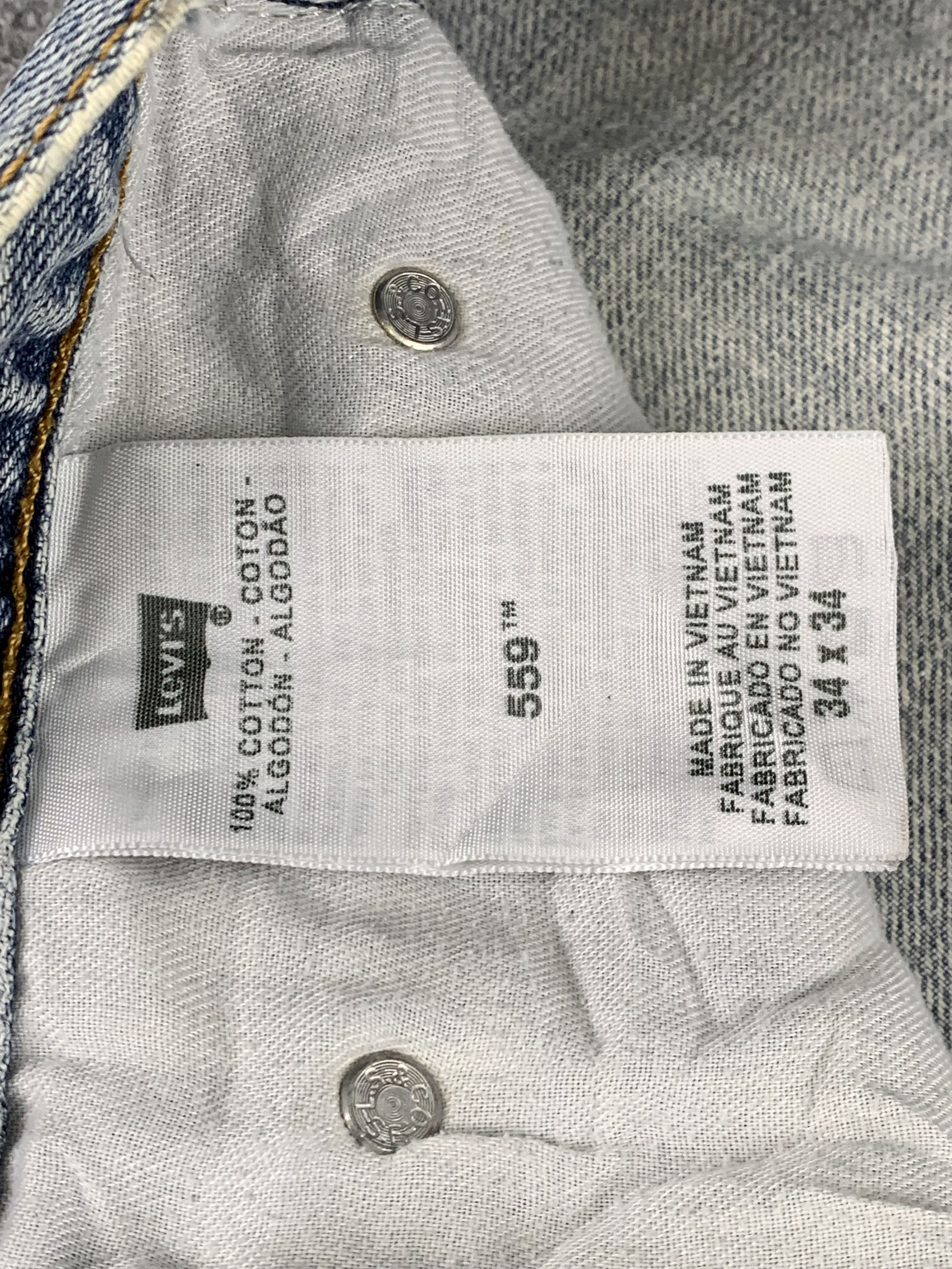 Levi's Vintage Levis 559 Light Wash Jeans DP1866 Size US 36 / EU 52 - 11 Thumbnail