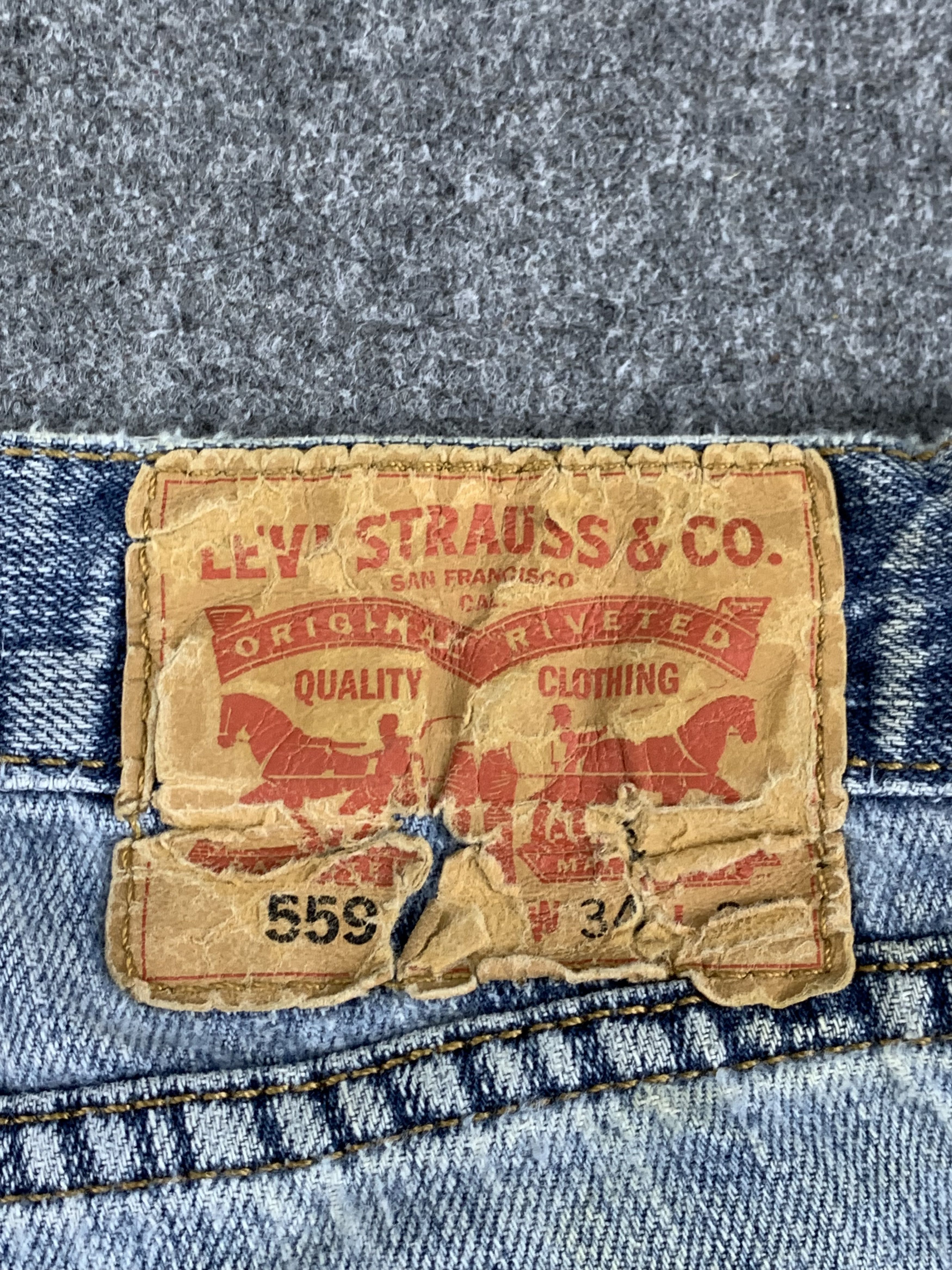 Levi's Vintage Levis 559 Light Wash Jeans DP1866 Size US 36 / EU 52 - 5 Thumbnail