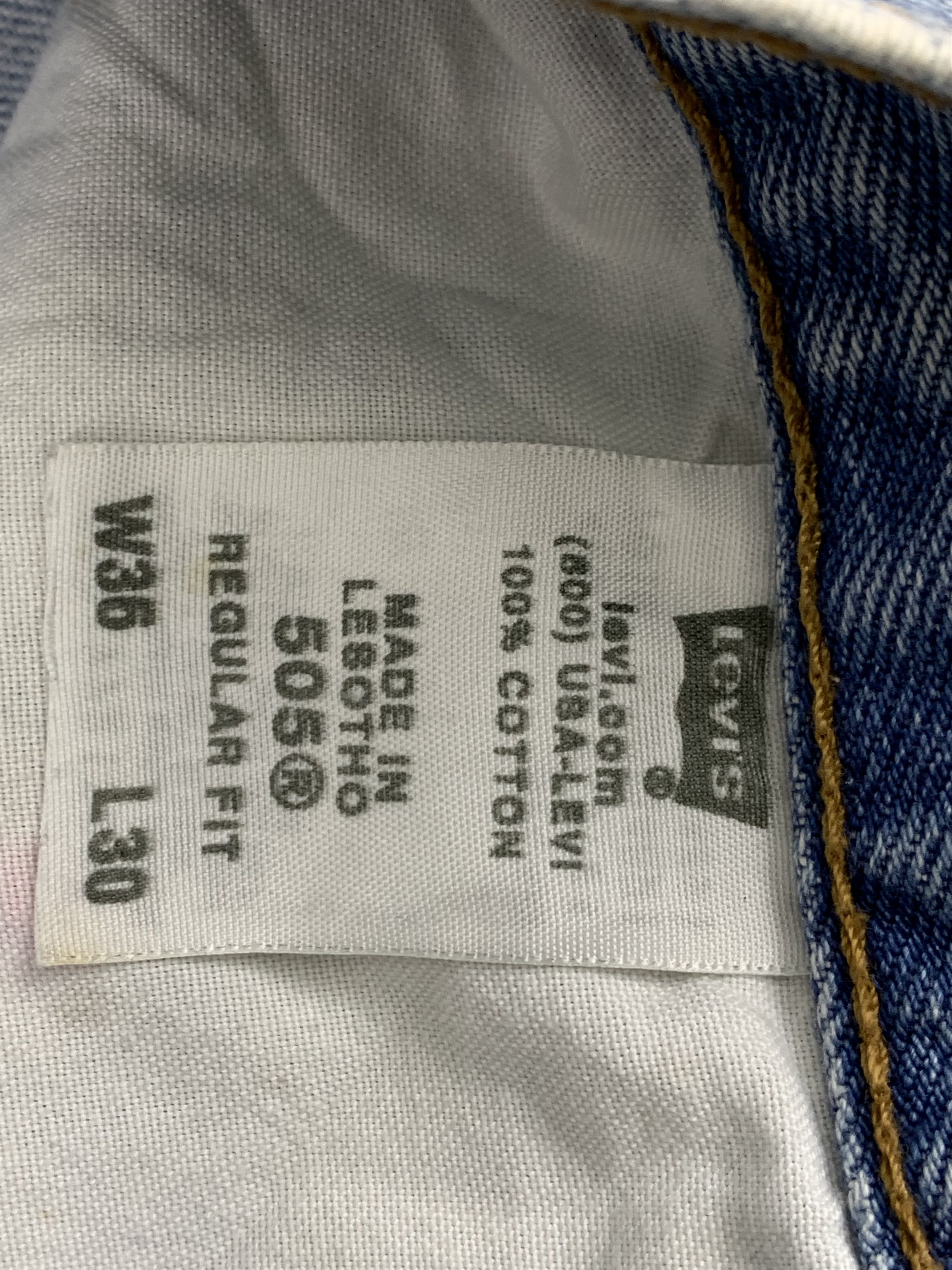 Levi's Vintage Levis 505 Light Wash Jeans DP1867 Size US 38 / EU 54 - 6 Thumbnail