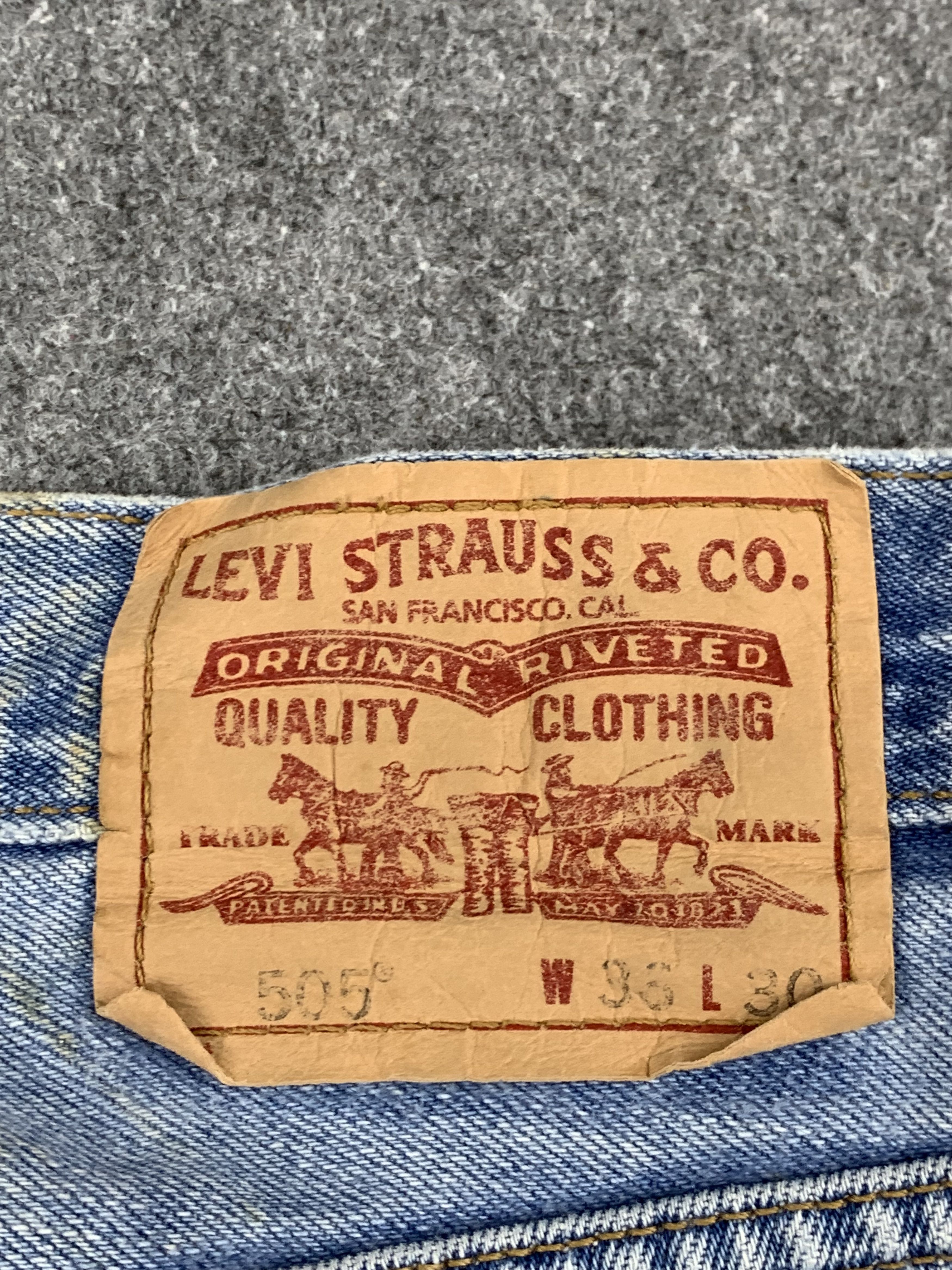 Levi's Vintage Levis 505 Light Wash Jeans DP1867 Size US 38 / EU 54 - 4 Thumbnail