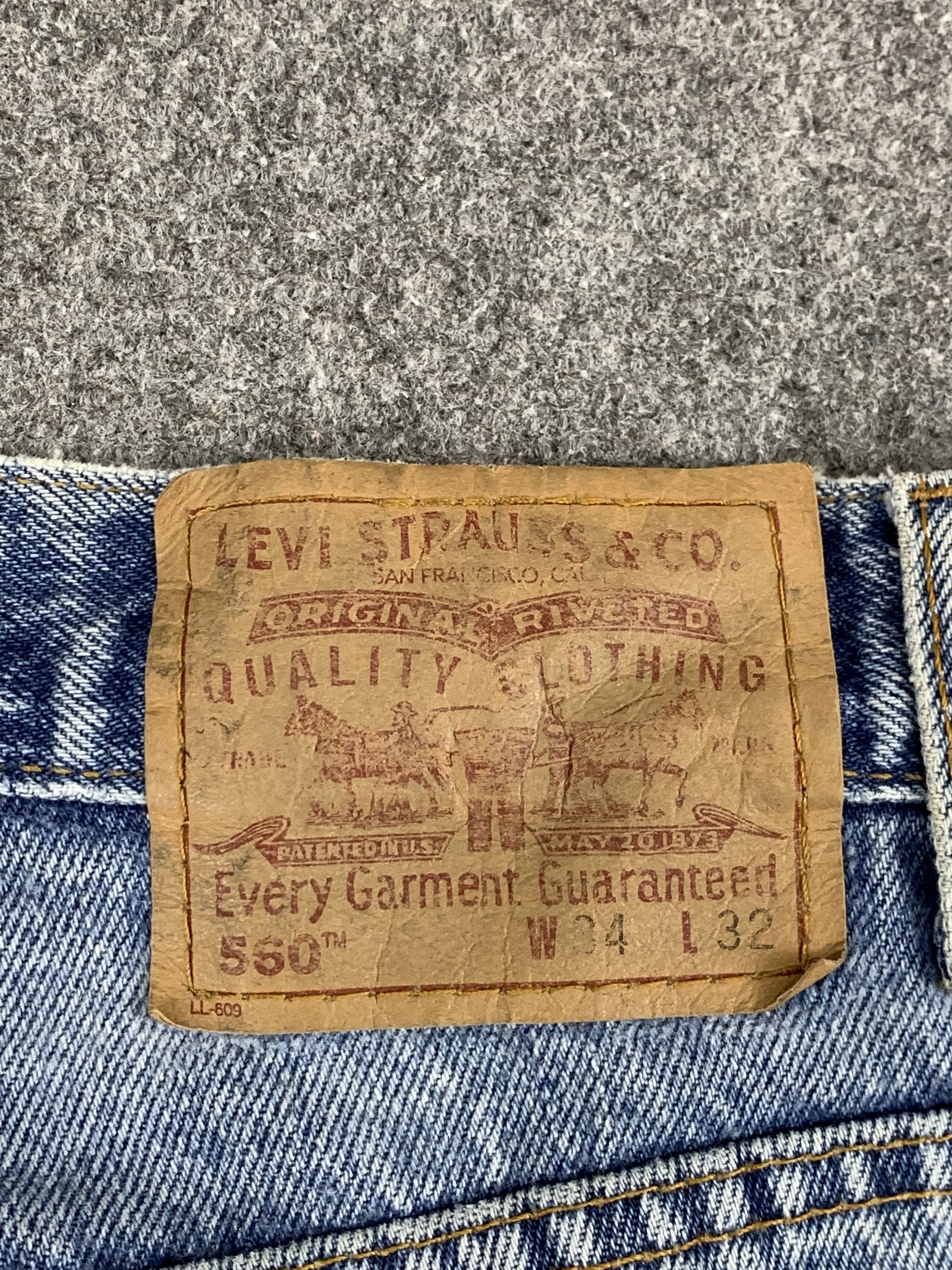 Levi's Vintage 90s Levis 560 Light Wash Jeans DP1868 Size US 34 / EU 50 - 4 Thumbnail