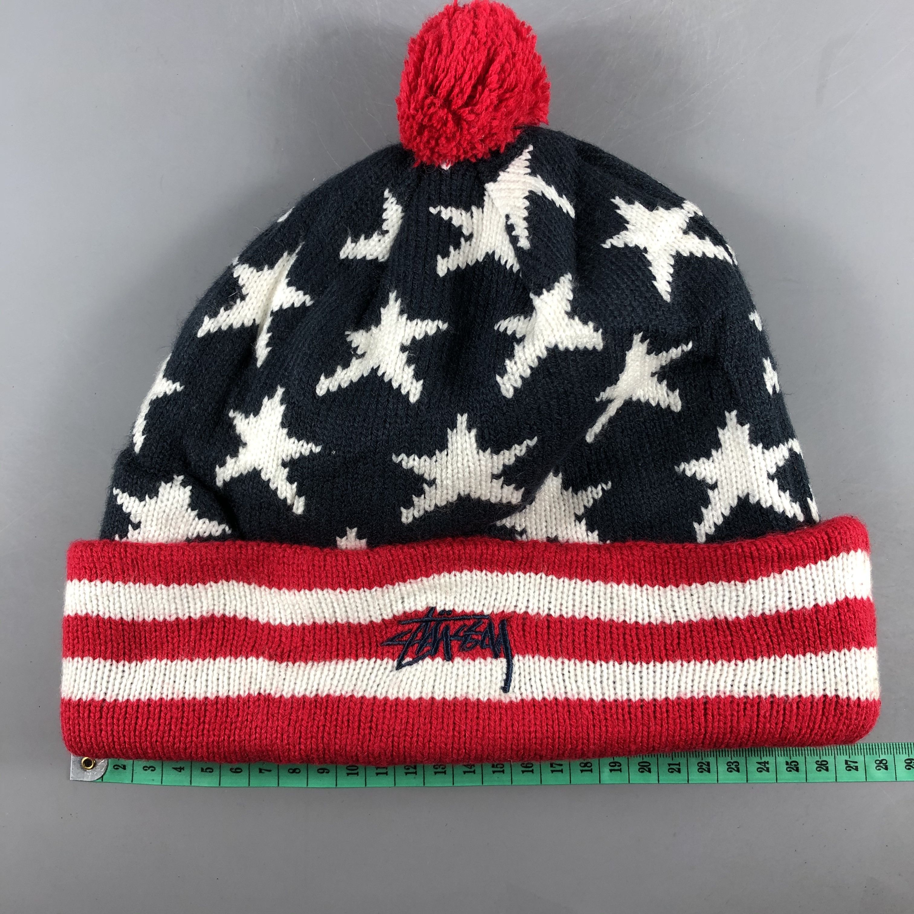 Stussy × Vintage Stussy America Beanie Snow Hat Snow Cap -B1944 Size ONE SIZE - 4 Thumbnail