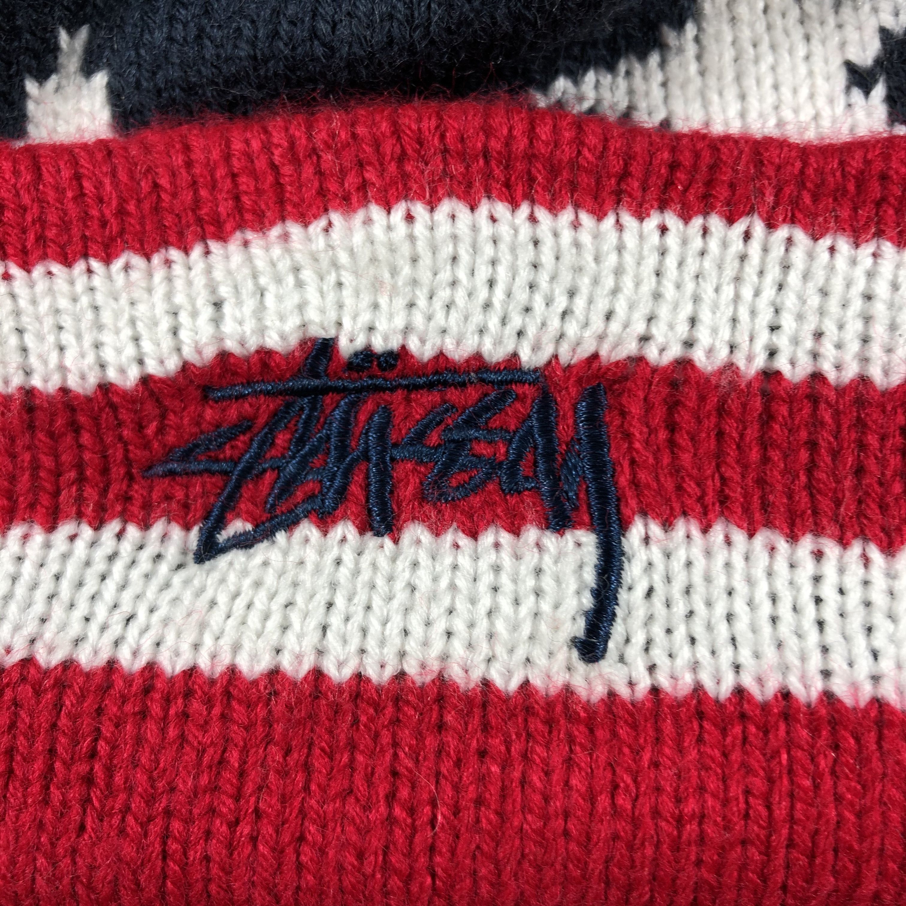 Stussy × Vintage Stussy America Beanie Snow Hat Snow Cap -B1944 Size ONE SIZE - 5 Thumbnail