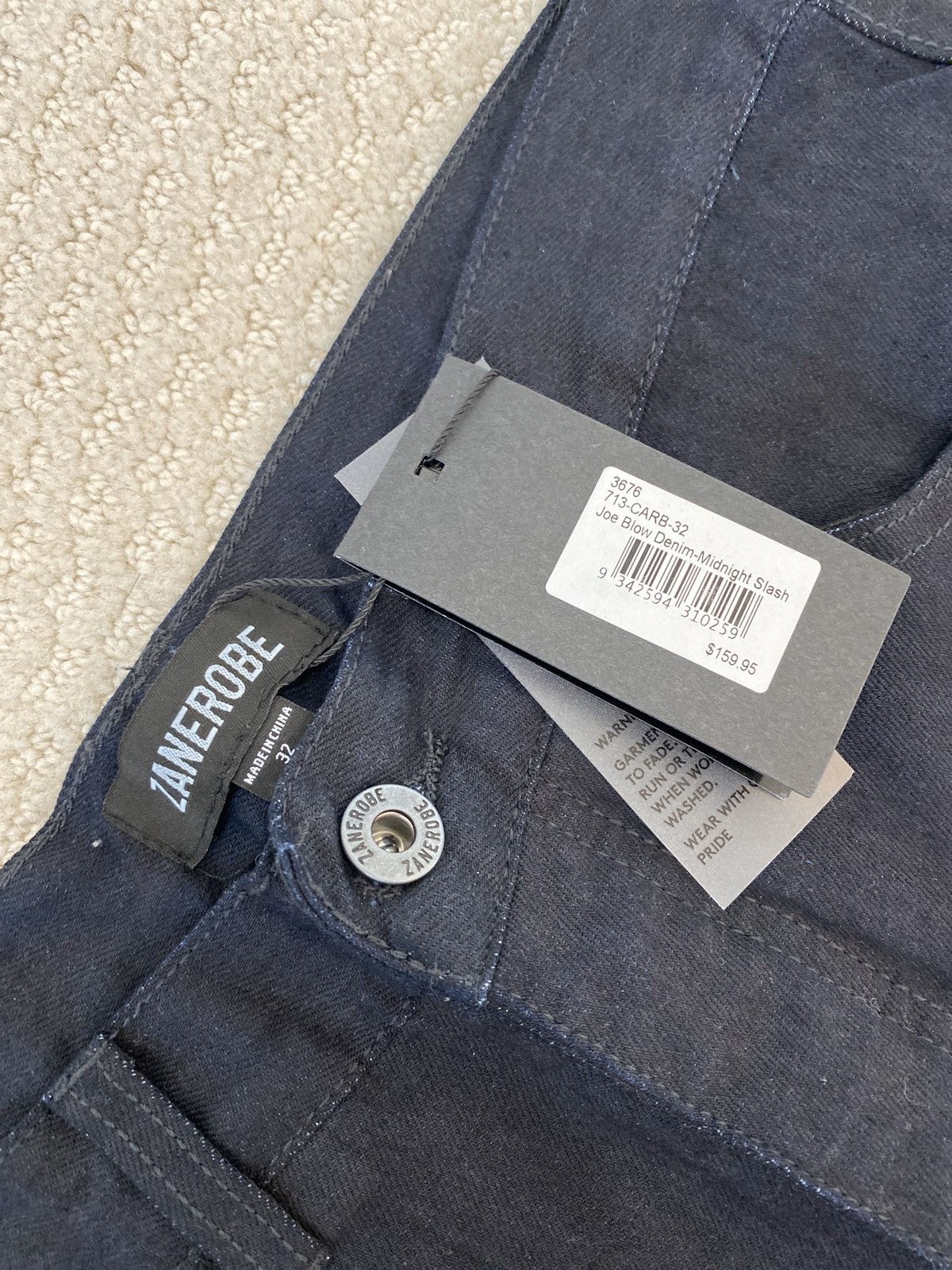 Zanerobe Joe Blow Jeans “Midnight Slash” SZ 32