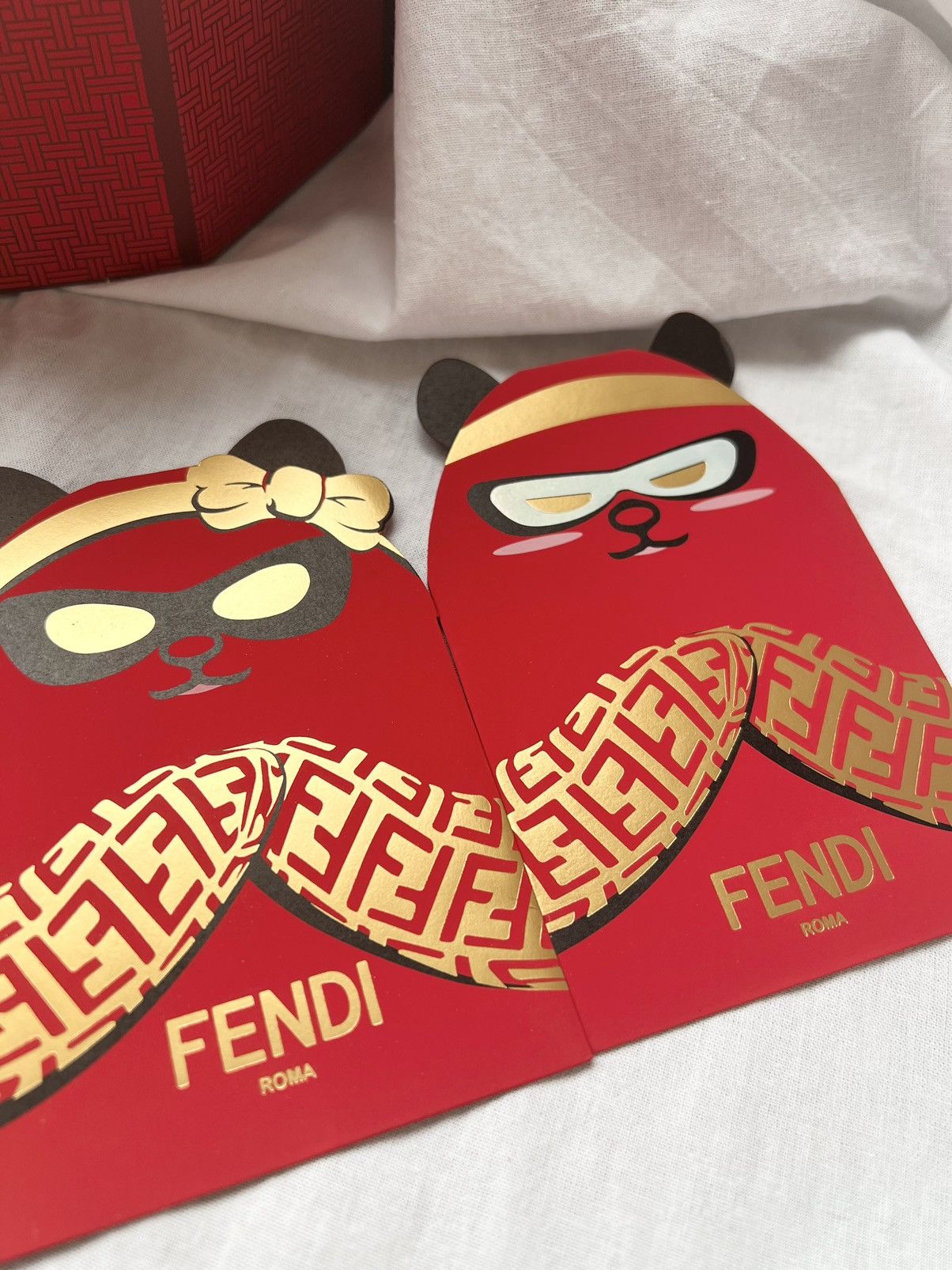 Fendi Fendi Panda VIP Red Packets boxset lavender Sachet Size ONE SIZE - 5 Thumbnail