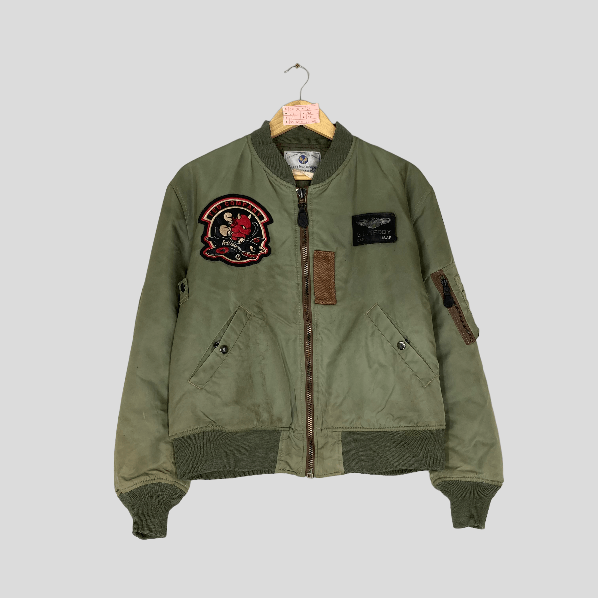 Vintage 90s TED COMPANY MA-1 Bombers Jacket