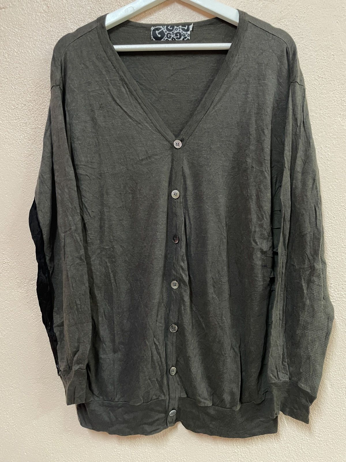 gomme Gomme Homme designer cardigan distressed Punk style grunge Size US S / EU 44-46 / 1 - 2 Thumbnail