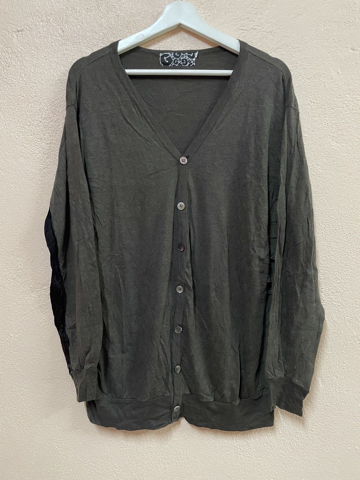 gomme Gomme Homme designer cardigan distressed Punk style grunge Size US S / EU 44-46 / 1 - 1 Thumbnail