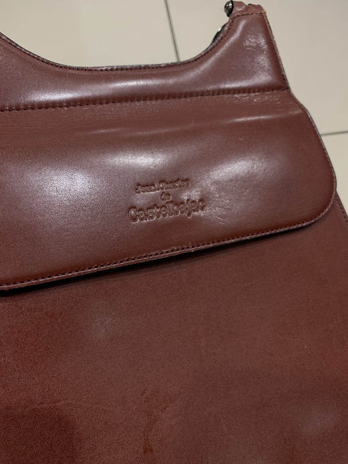 Jean Charles De Castelbajac × Vintage VINTAGE 1980s JCDC LEATHER BAGUETTE BAG Size ONE SIZE - 4 Thumbnail