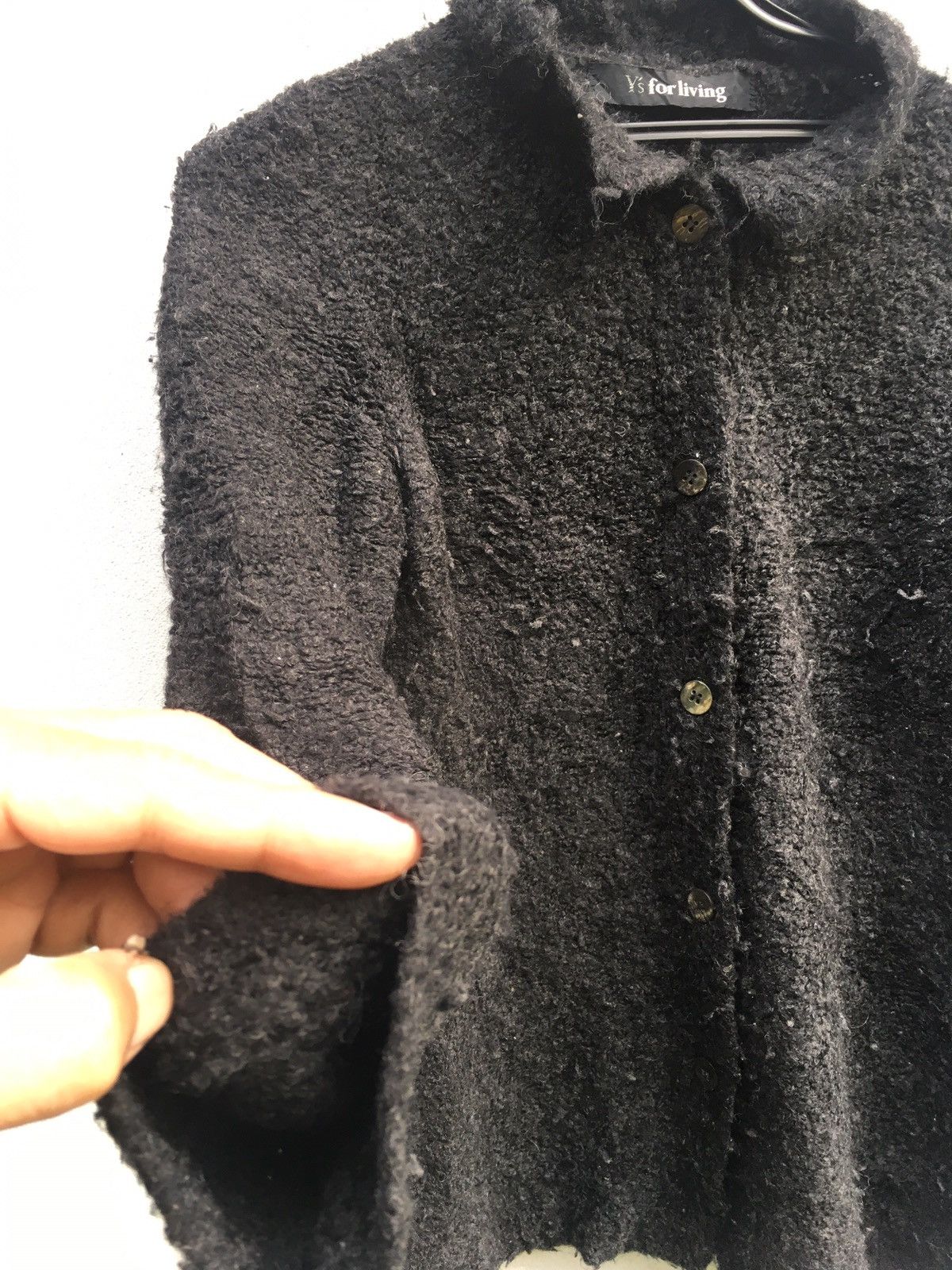 Y's × Yohji Yamamoto Yohji Yamamoto Y’S For Living Women Fleece Sweatshirt Size ONE SIZE - 3 Thumbnail