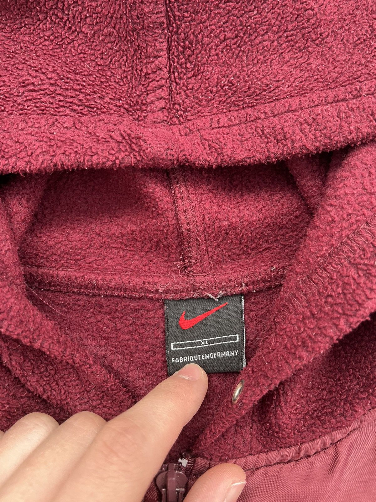 Nike × Vintage Vintage Nike Fleece Hoodie Size XL Size US L / EU 52-54 / 3 - 6 Thumbnail