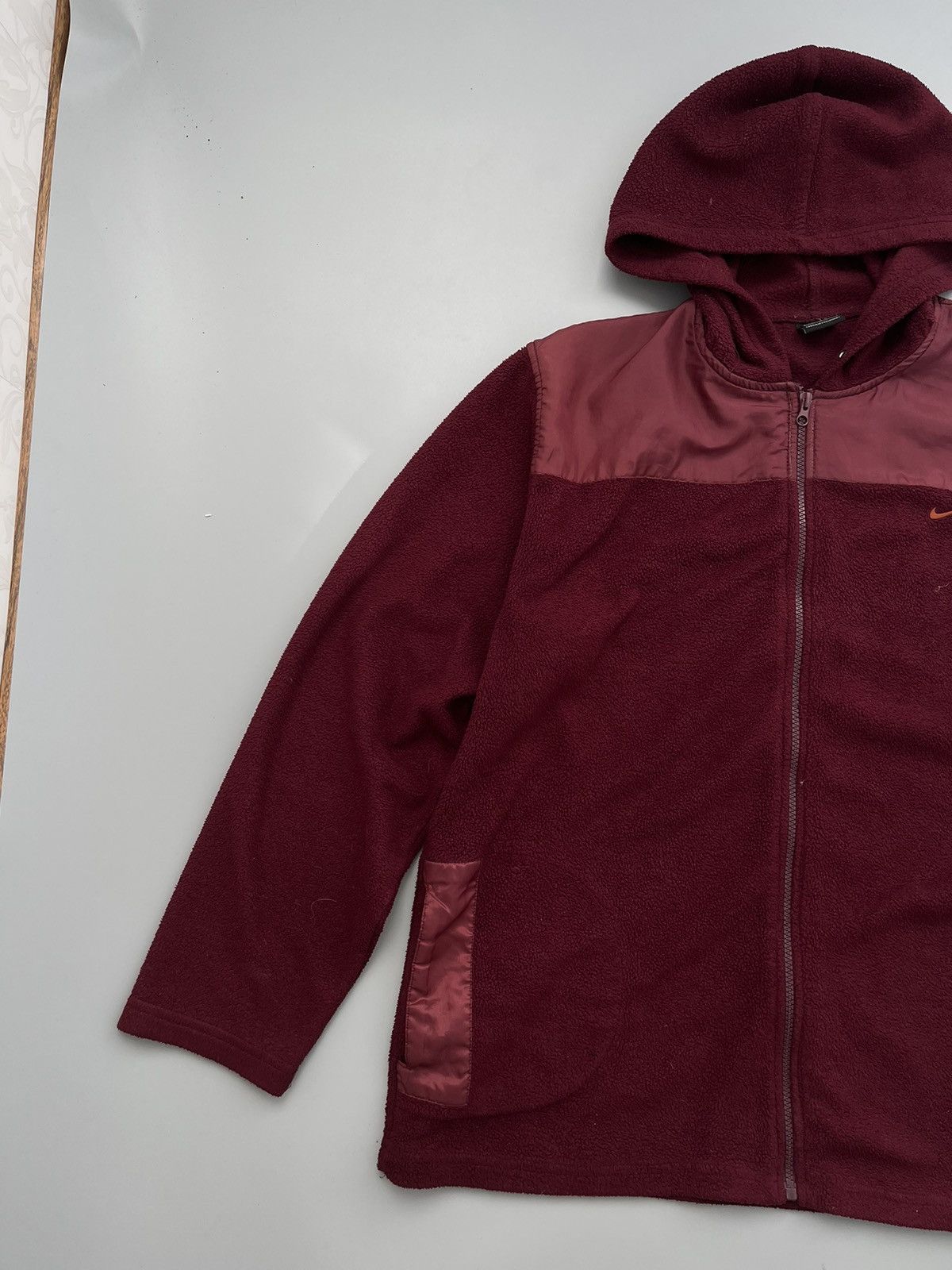 Nike × Vintage Vintage Nike Fleece Hoodie Size XL Size US L / EU 52-54 / 3 - 2 Thumbnail