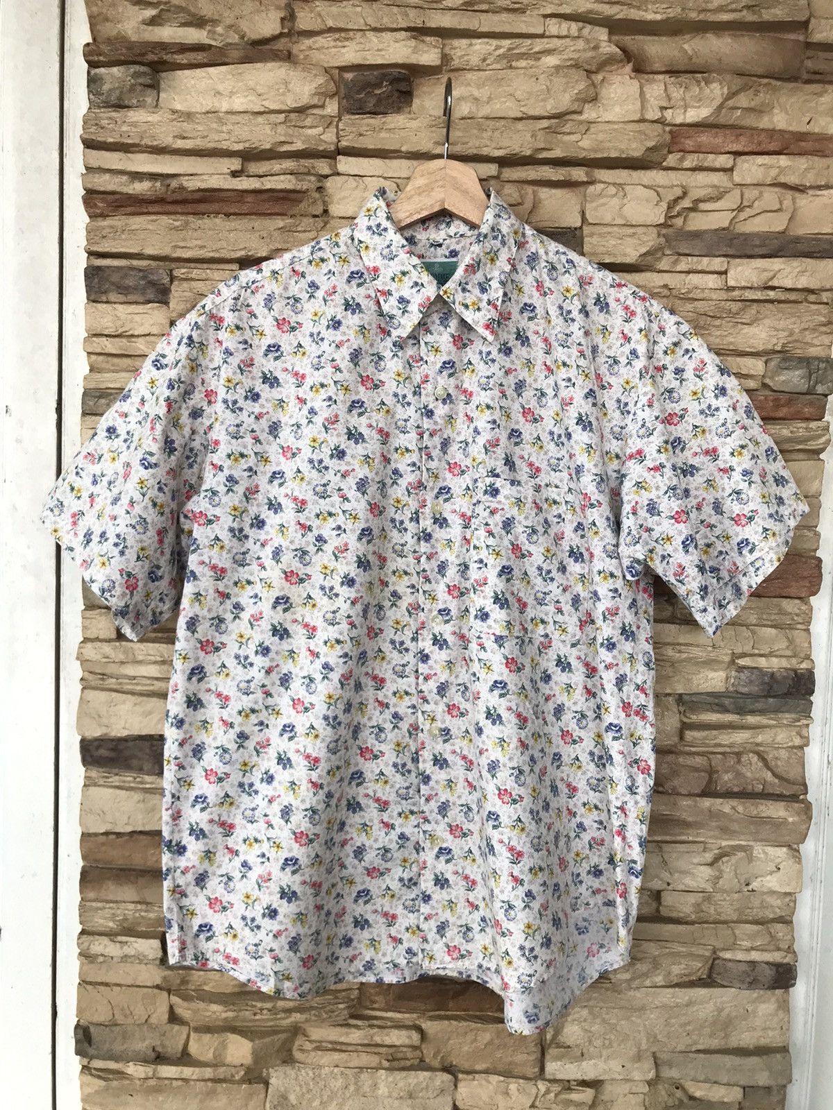 image of VTG Thomme Raffine Floral Shirt Button Up, Men's (Size 2XL)