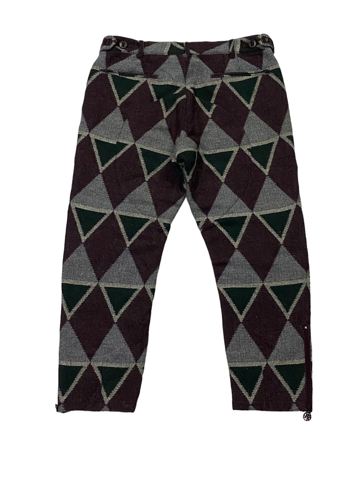 Other Bohemian Cropped Pants Wool Knee Patch Design Size US 34 / EU 50 - 3 Thumbnail