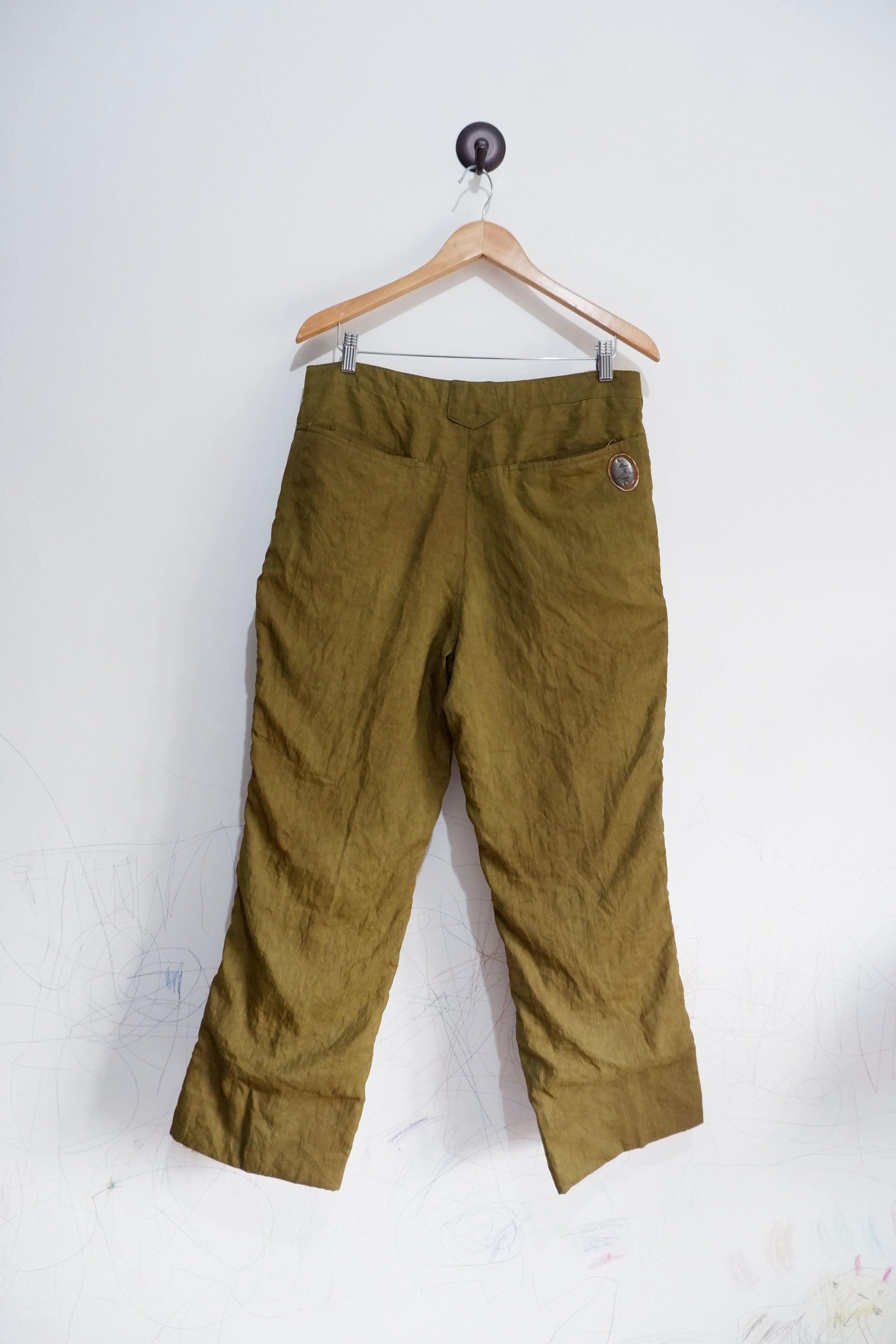 Japanese Brand Vintage Japan Brand Dolce 3D Pocket Silk Pants Size US 34 / EU 50 - 6 Thumbnail