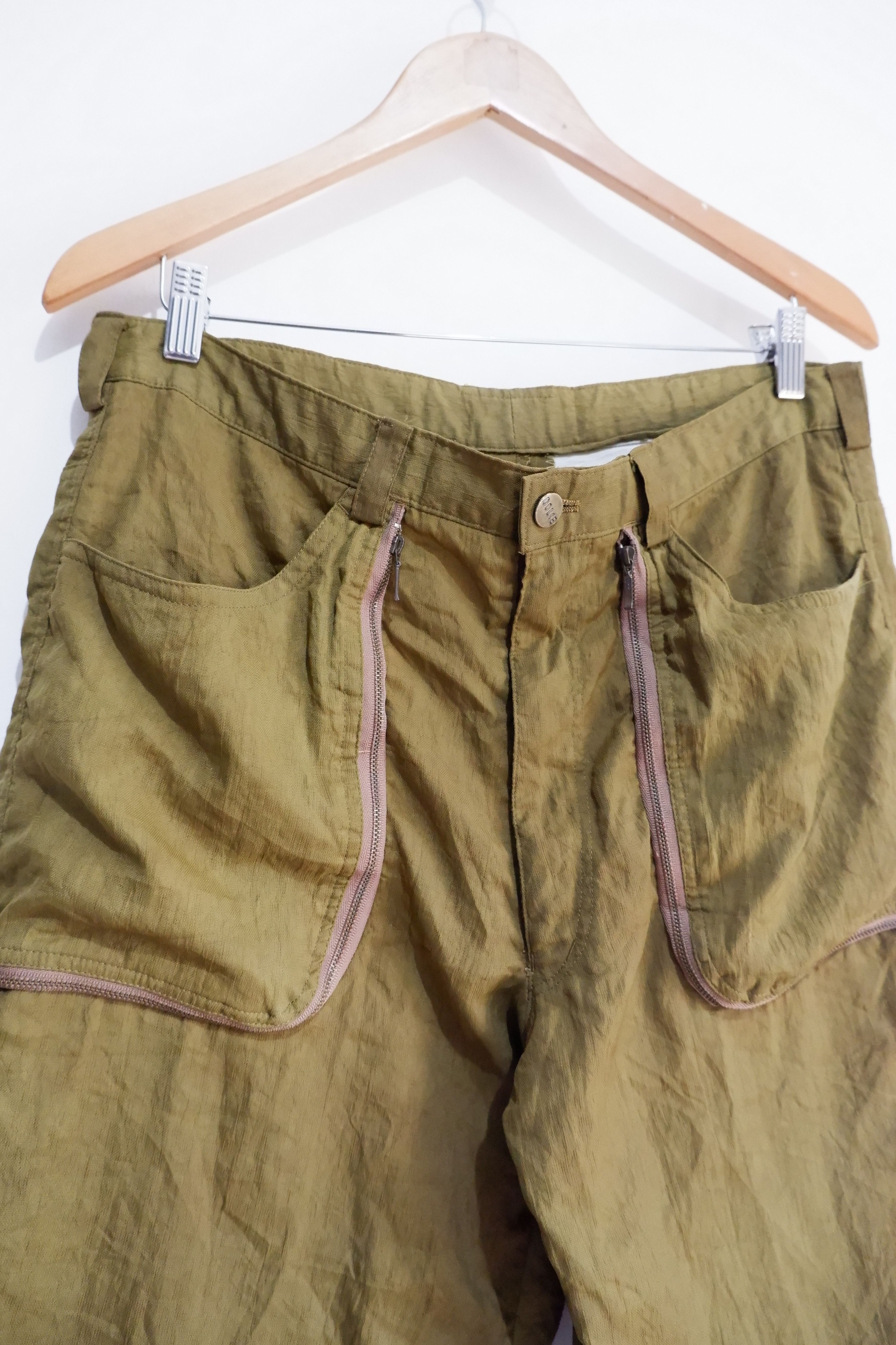 Japanese Brand Vintage Japan Brand Dolce 3D Pocket Silk Pants Size US 34 / EU 50 - 4 Thumbnail