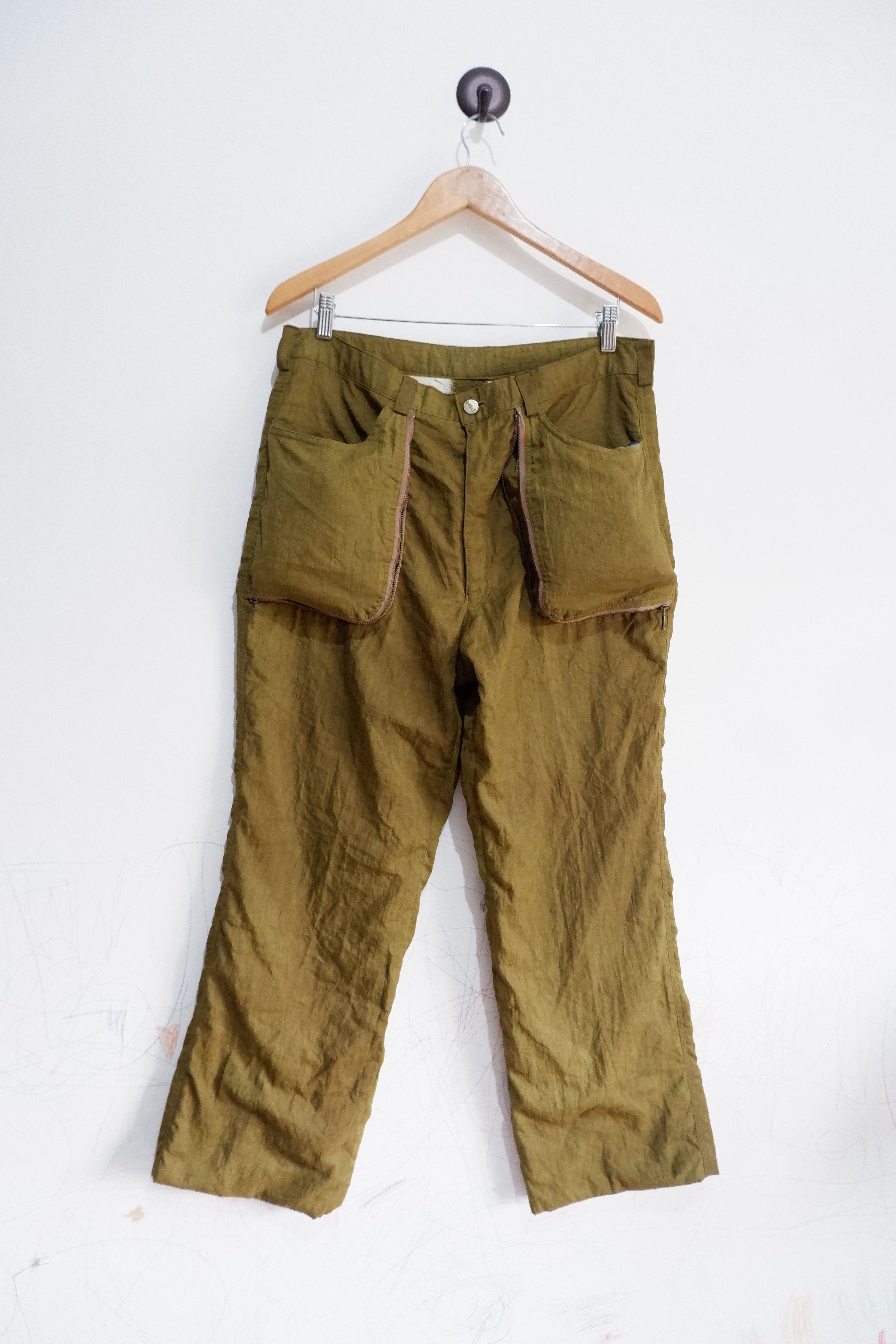 Japanese Brand Vintage Japan Brand Dolce 3D Pocket Silk Pants Size US 34 / EU 50 - 1 Thumbnail