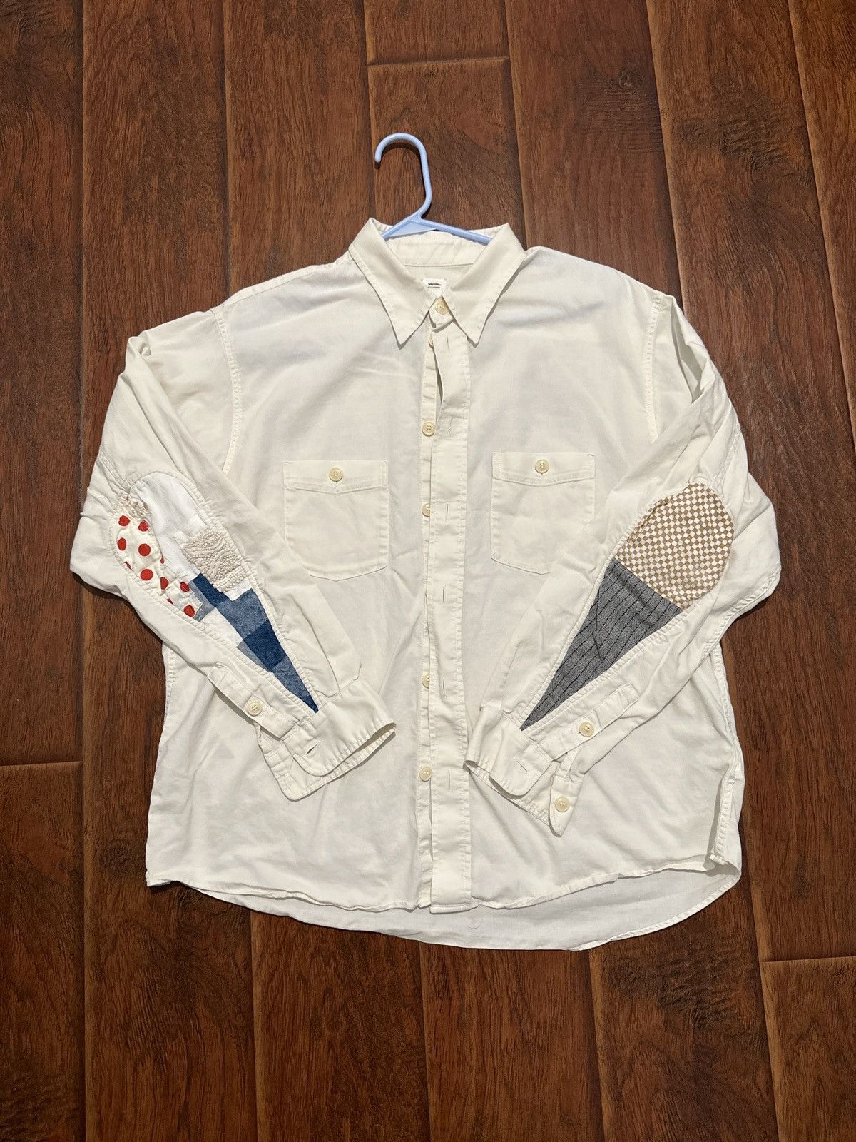 トップス visvim USM ALBACORE SHIRT L/S COLLAGE USM Albacore L/S Shirt - Collage Ivory – Feature