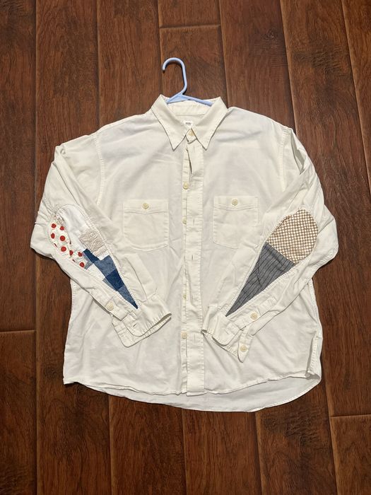 Visvim visvim usm albacore l/s shirt collage ivory | Grailed