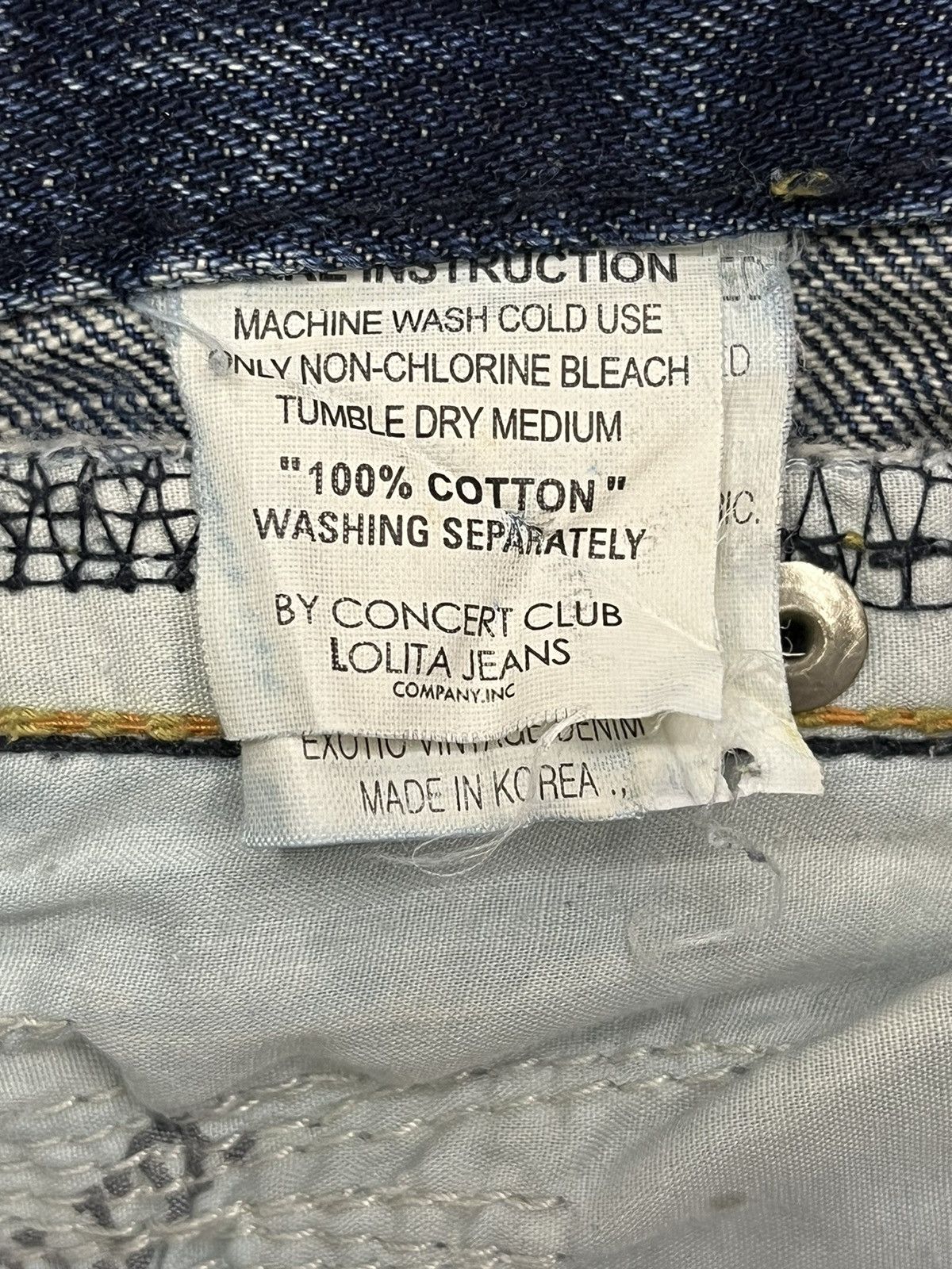 Japanese Brand LOLITA Exotic Denim Chrome Hearts Inspired Yoshitomo Nara Size US 29 - 22 Thumbnail