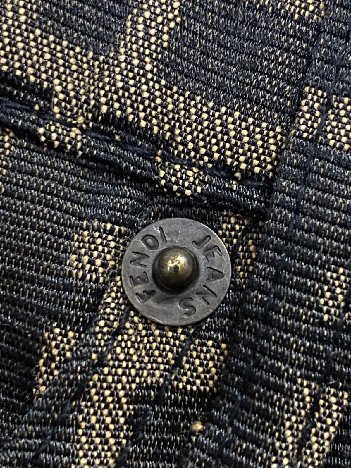 Fendi Rare‼️Vintage FENDI Monogram Double Waist Skits Jeans Size 24" / US 00 / IT 34 - 14 Thumbnail
