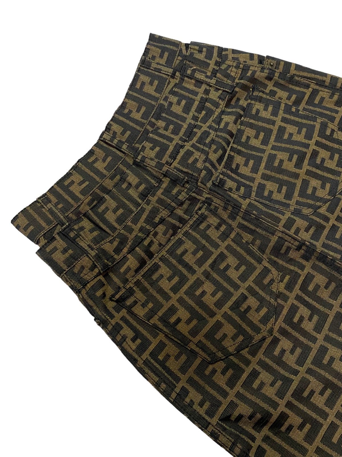 Fendi Rare‼️Vintage FENDI Monogram Double Waist Skits Jeans Size 24" / US 00 / IT 34 - 19 Thumbnail