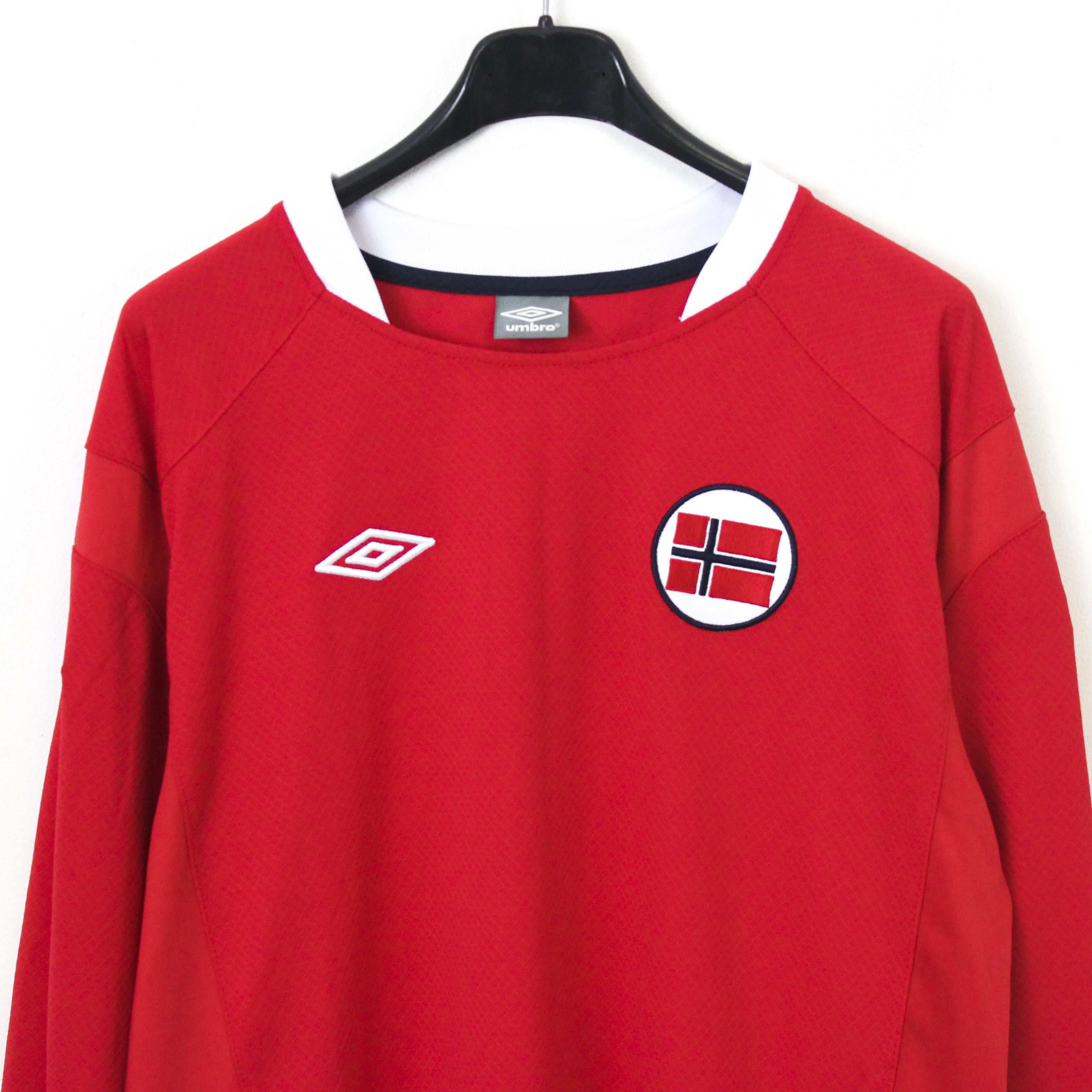 Umbro × Vintage Norway M Football Home Long Sleeved Jersey Shirt 2010 2011 Size US M / EU 48-50 / 2 - 2 Thumbnail