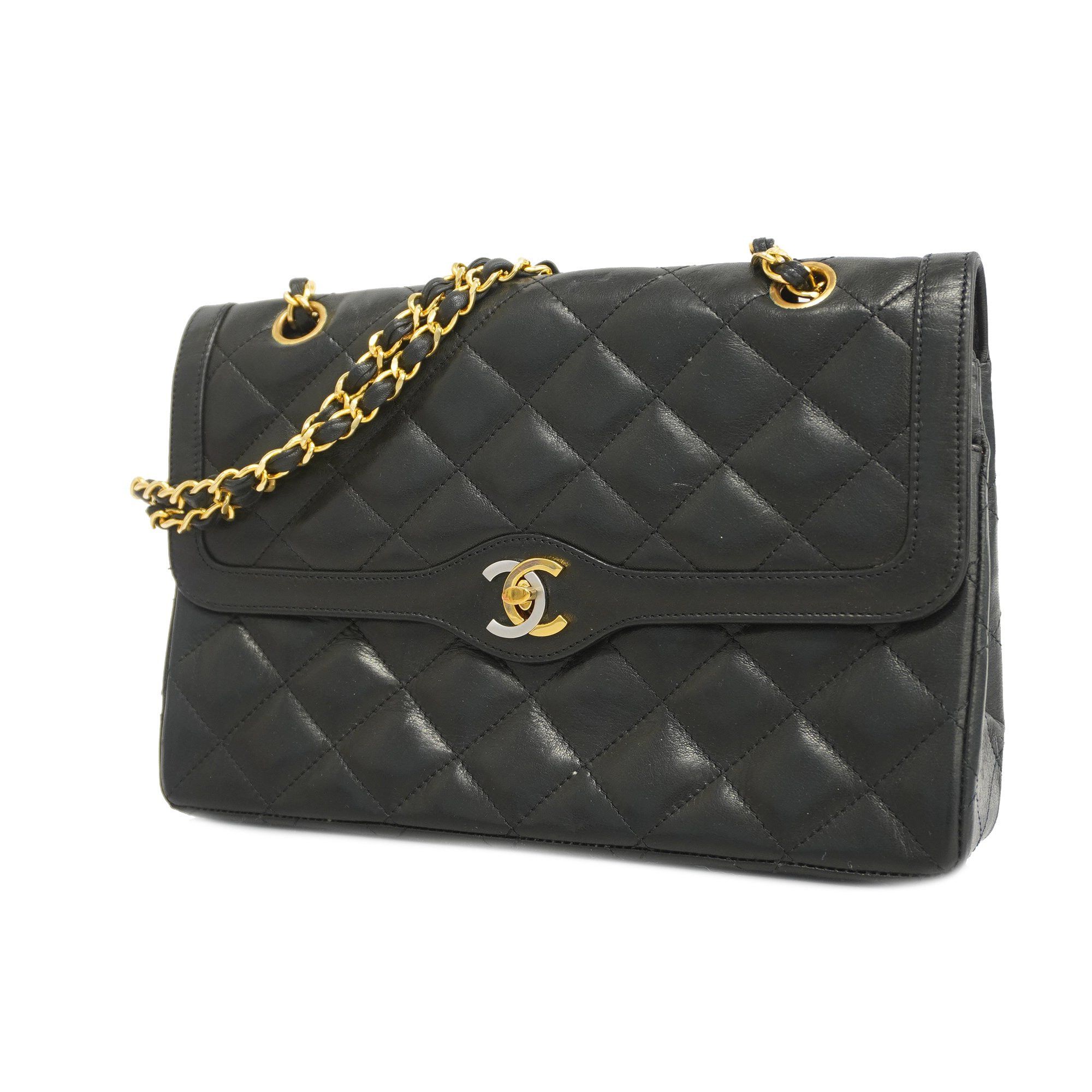 fast free shipping Auth Chanel Shoulder Bag Matelasse Paris ...