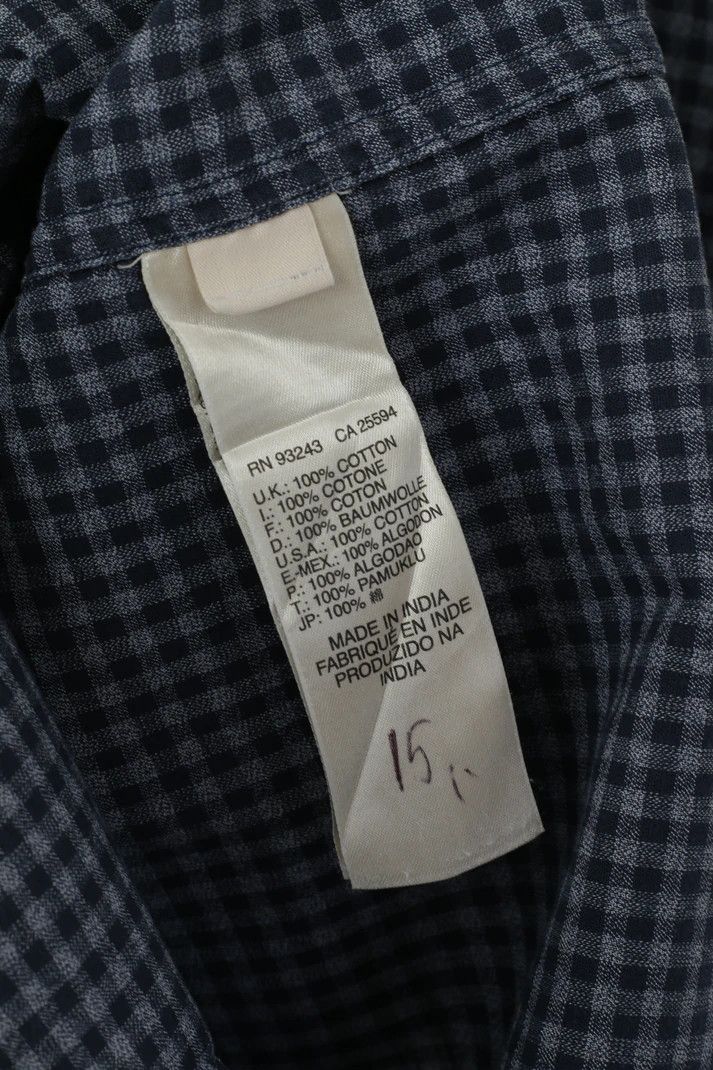 Diesel Diesel Co. Men S Casual Shirt Navy Check Cotton 3806 Size US S / EU 44-46 / 1 - 6 Thumbnail