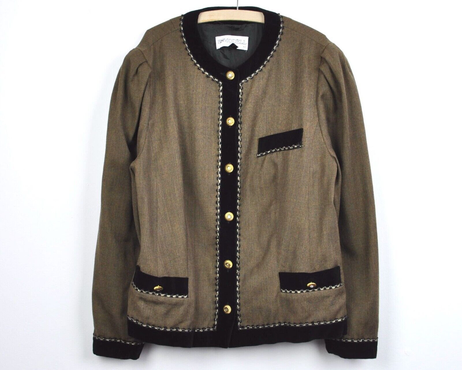 Other × Vintage Esmodell L Blazer Jacket Coat Made in West Germany Trachten Size L / US 10 / IT 46 - 1 Thumbnail