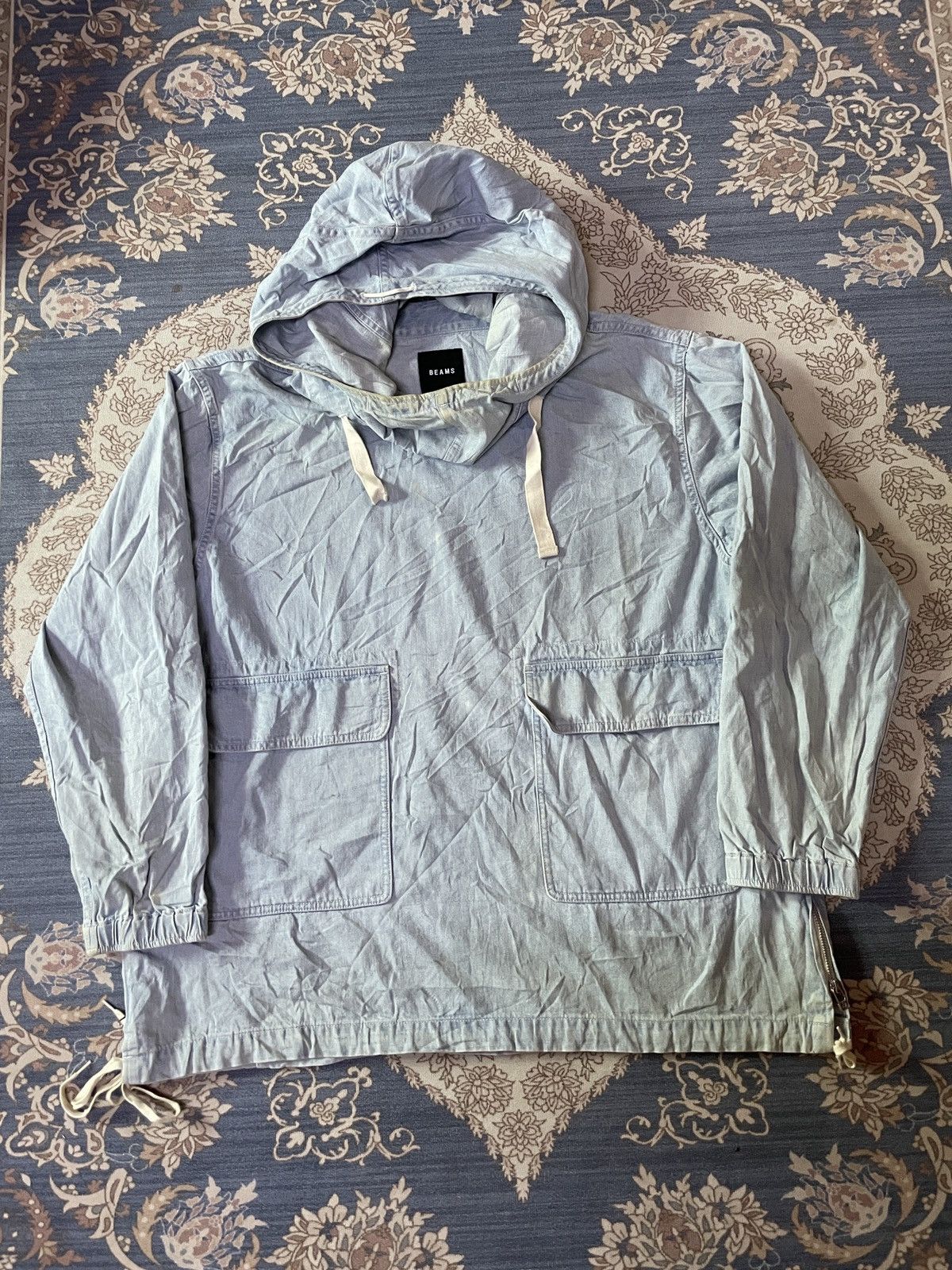 Beams Plus Archival Clothing Beams Japan Fabric Pullover Anorak hooded Size US L / EU 52-54 / 3 - 4 Thumbnail