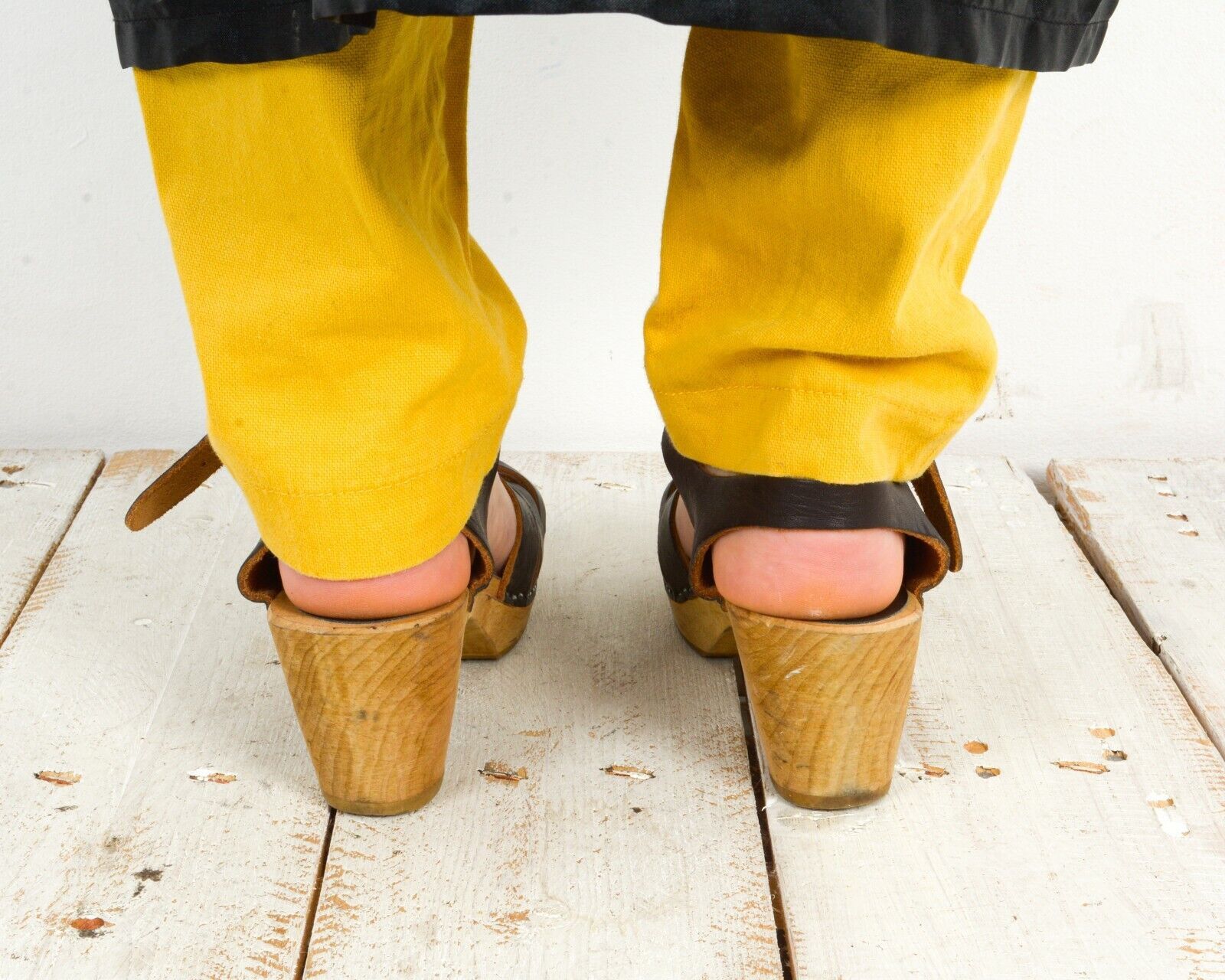 Other × Vintage MOHEDA Heels Swedish Ankle Strap Open Clogs EUR37 UK4.5 Size US 6.5 / IT 36.5 - 4 Thumbnail